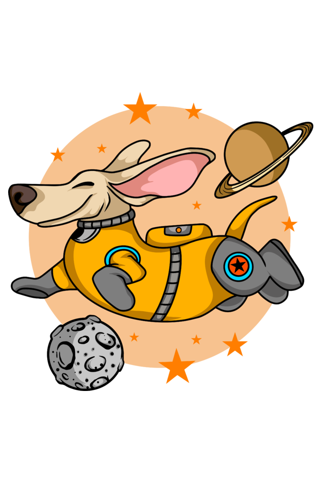 Astronaut Dog Oversized T-Shirt