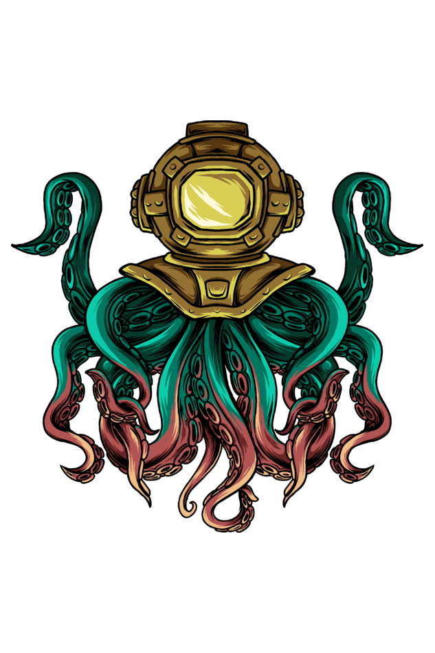 Ocean Monster Oversized T-Shirt