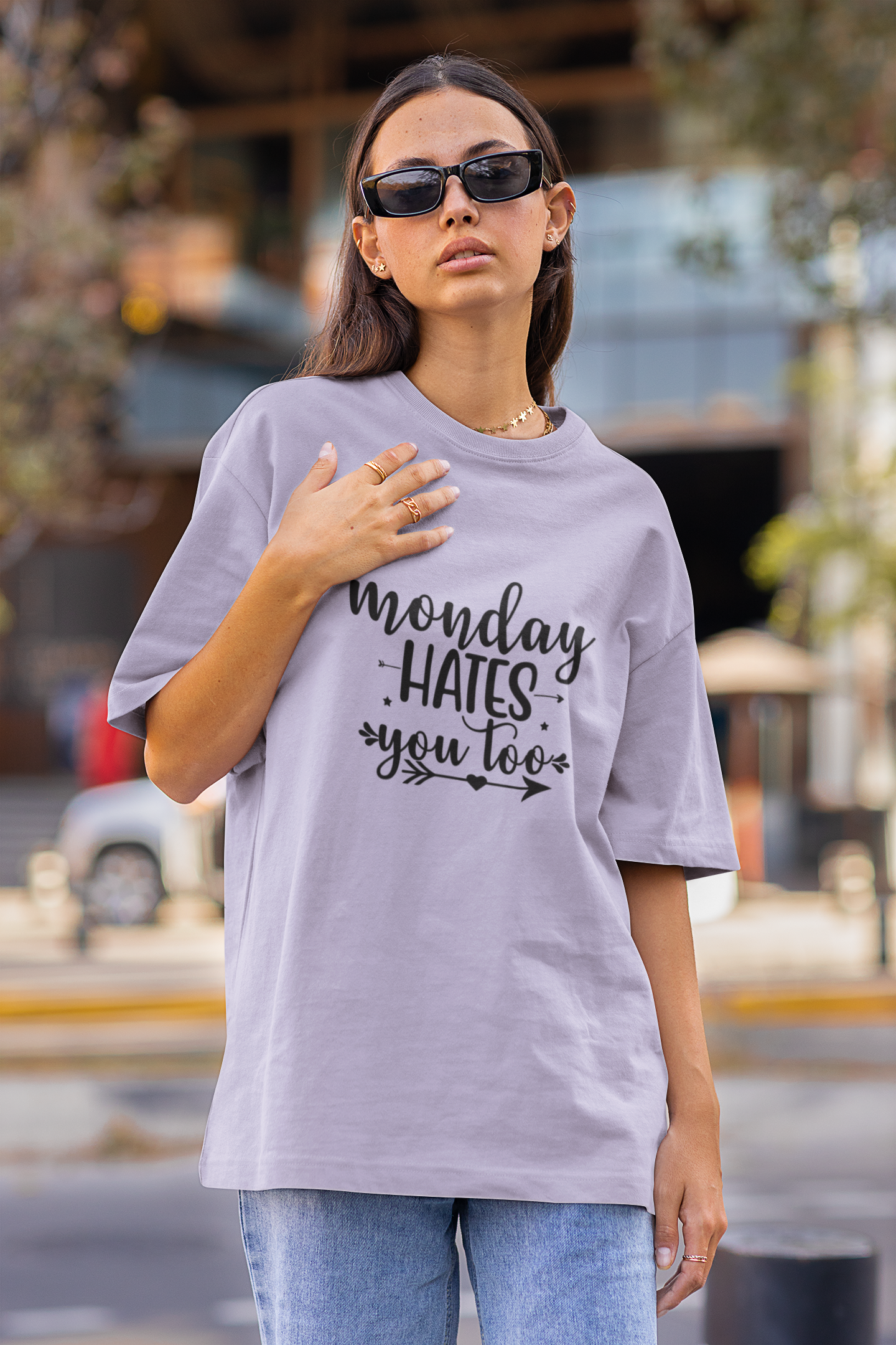 Monday Hates You Too Oversized T-Shirt