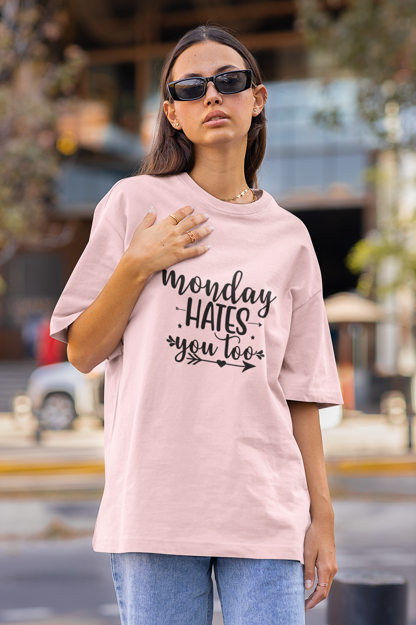 Monday Hates You Too Oversized T-Shirt