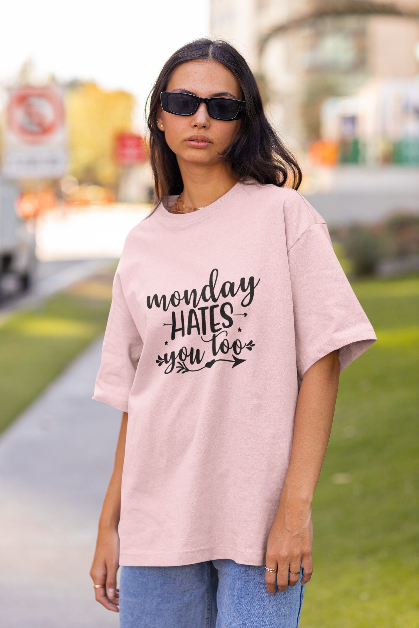 Monday Hates You Too Oversized T-Shirt