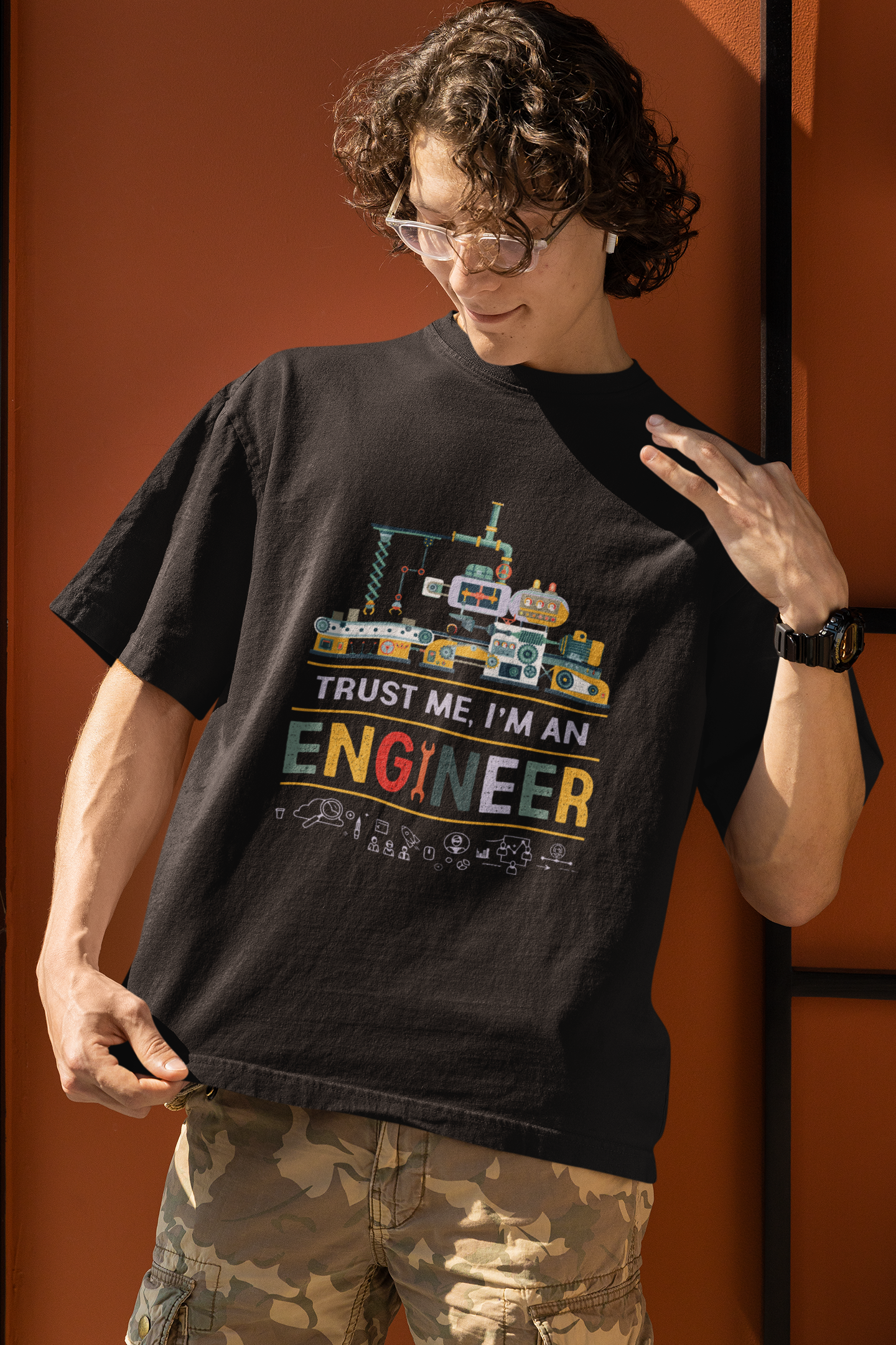 Trust An Engineer Oversized T-Shirt