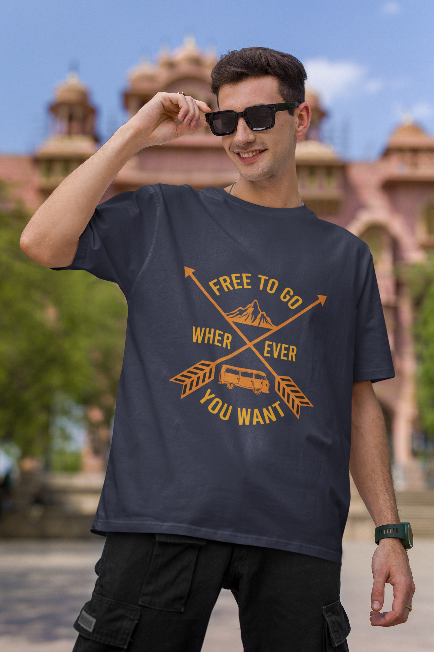 Freedom to Travel Oversized T-Shirt