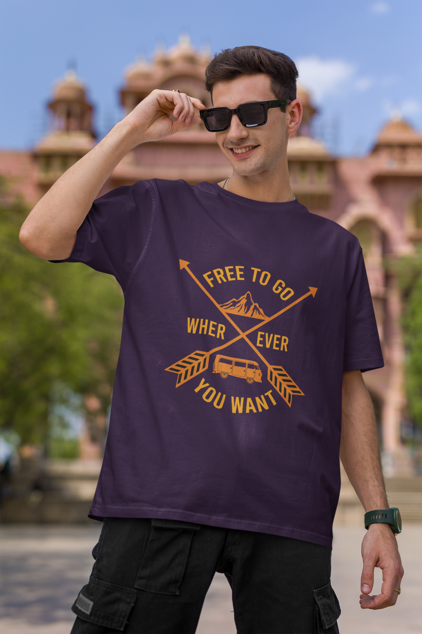 Freedom to Travel Oversized T-Shirt