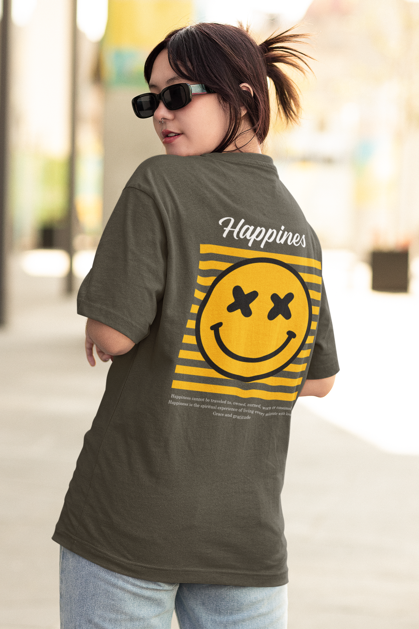 Happiness Oversized T-Shirt