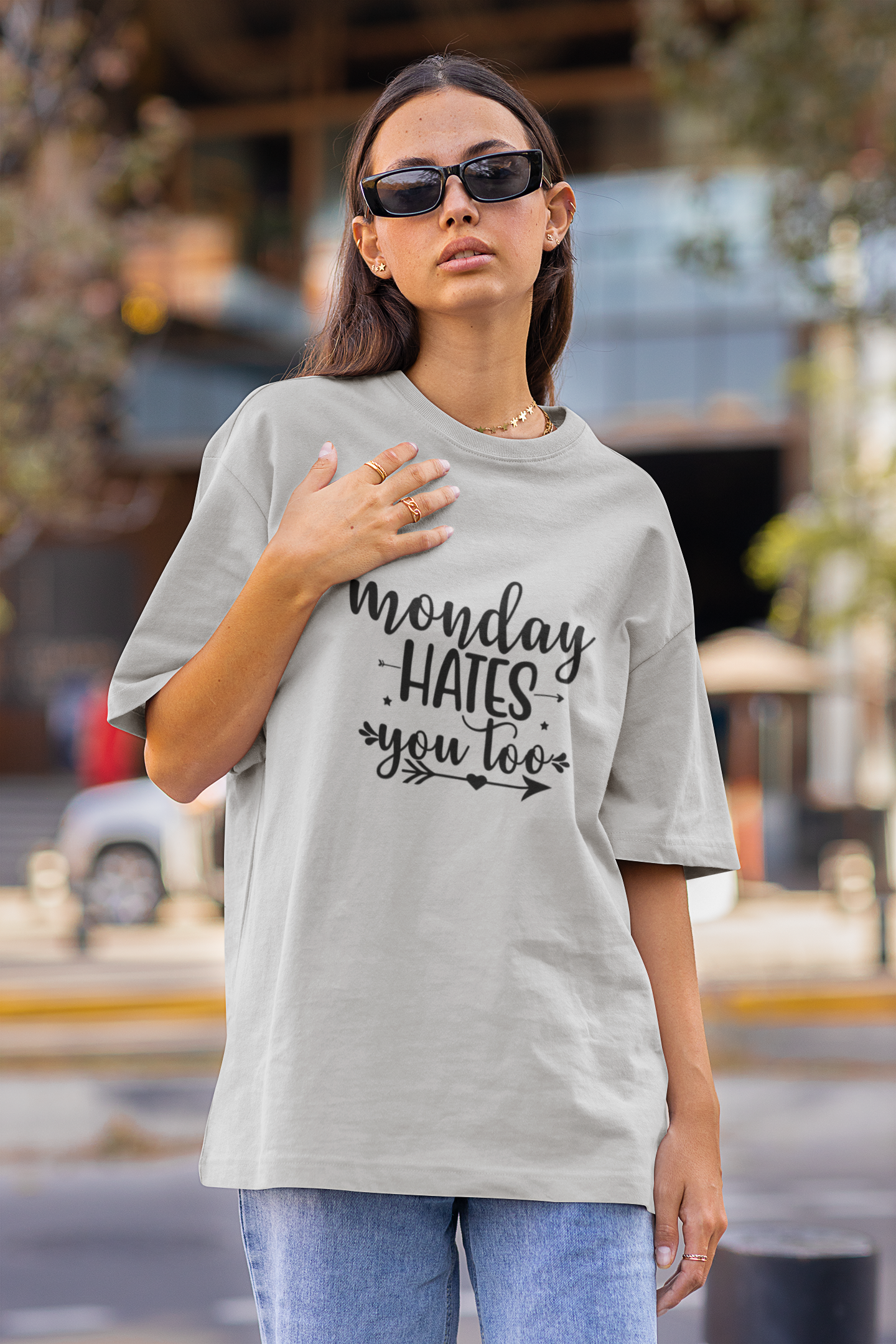 Monday Hates You Too Oversized T-Shirt