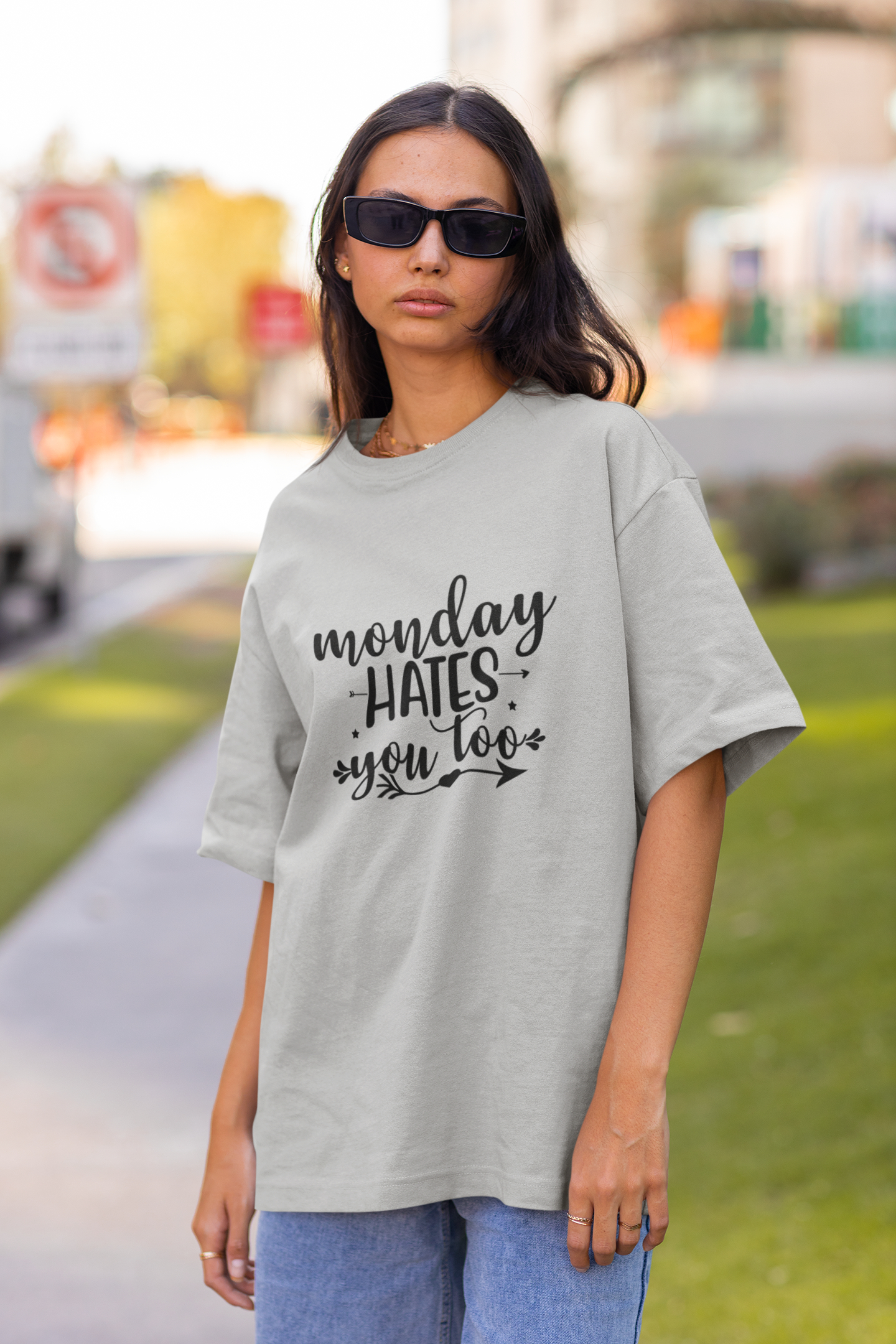 Monday Hates You Too Oversized T-Shirt