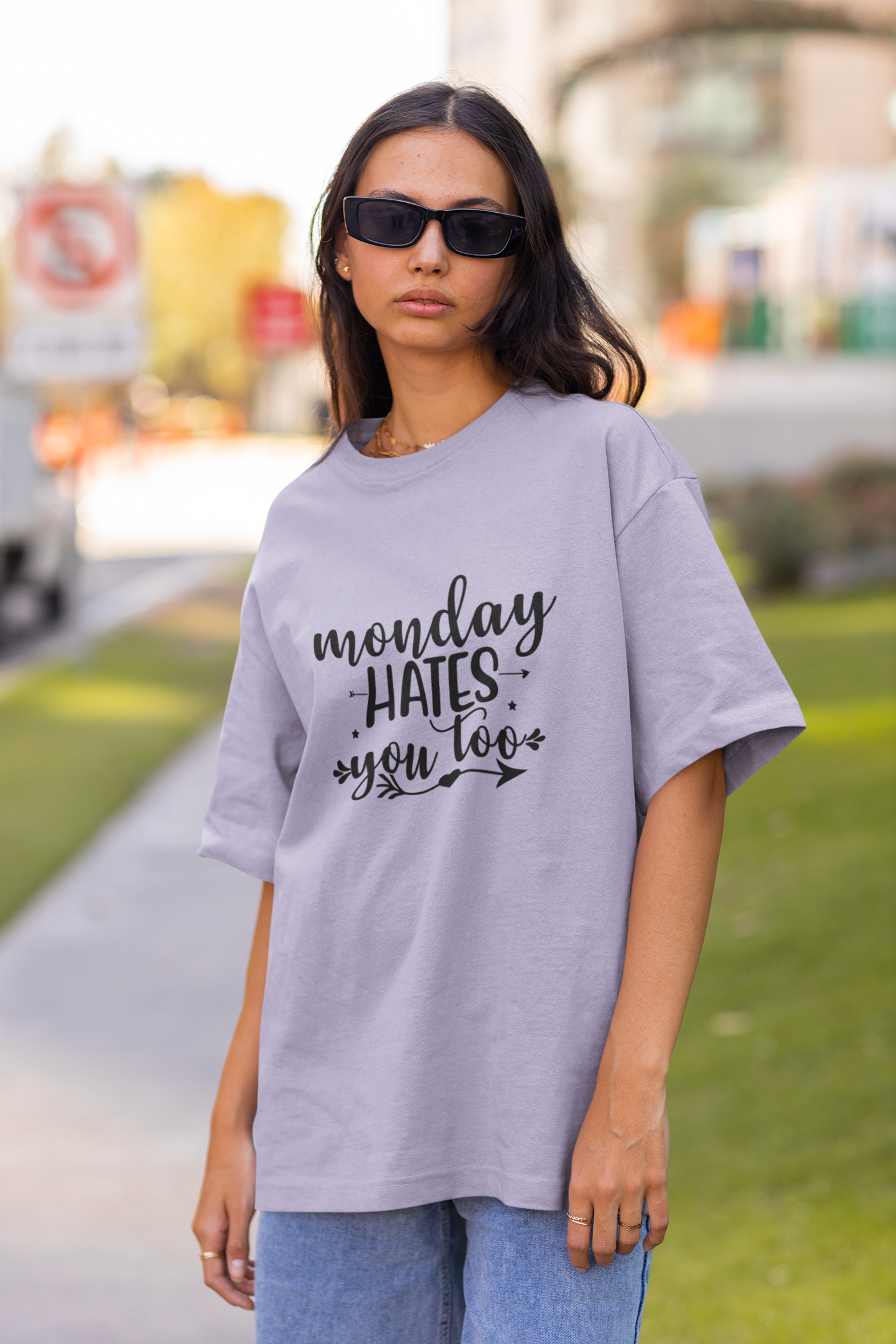Monday Hates You Too Oversized T-Shirt