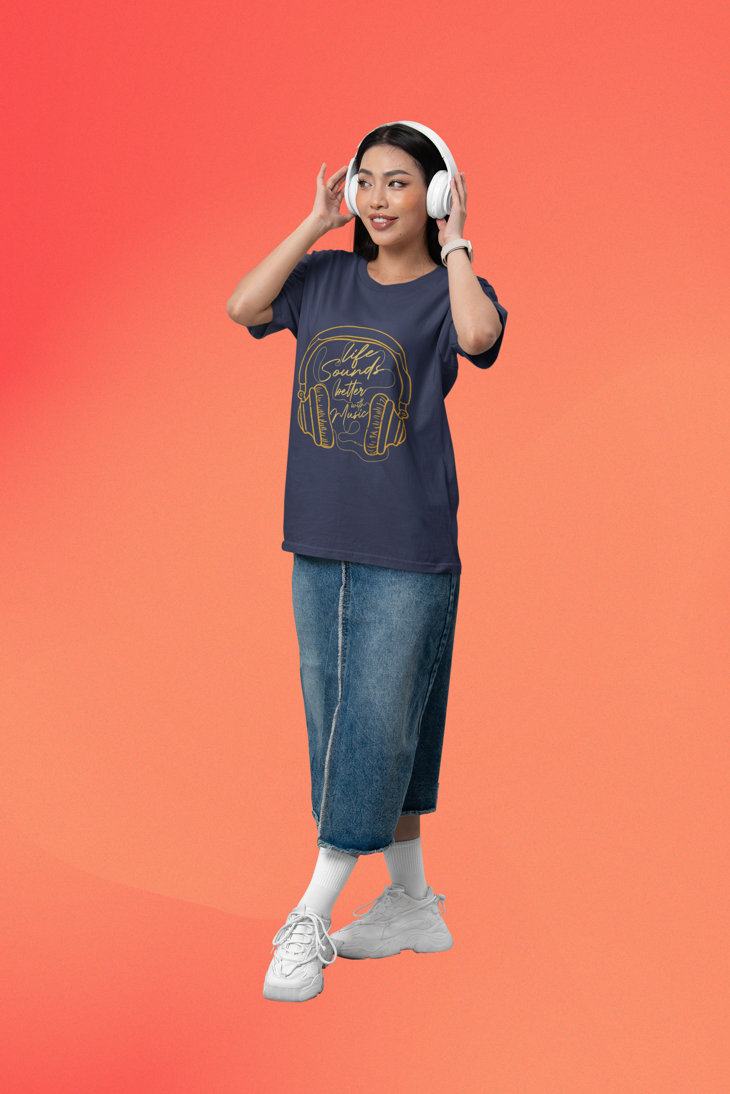 Music Is Life Oversized T-Shirt