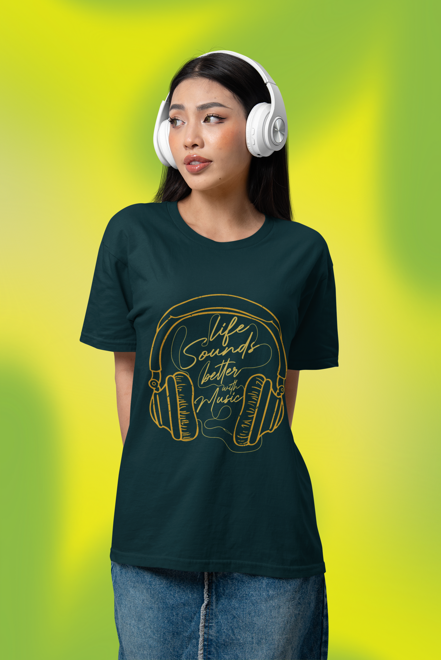 Music Is Life Oversized T-Shirt