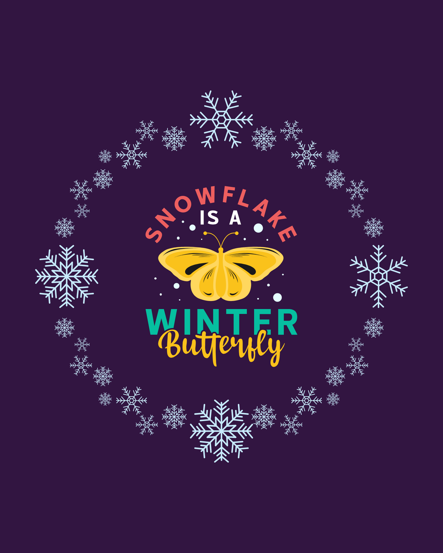 Snowflake Butterfly T-Shirt