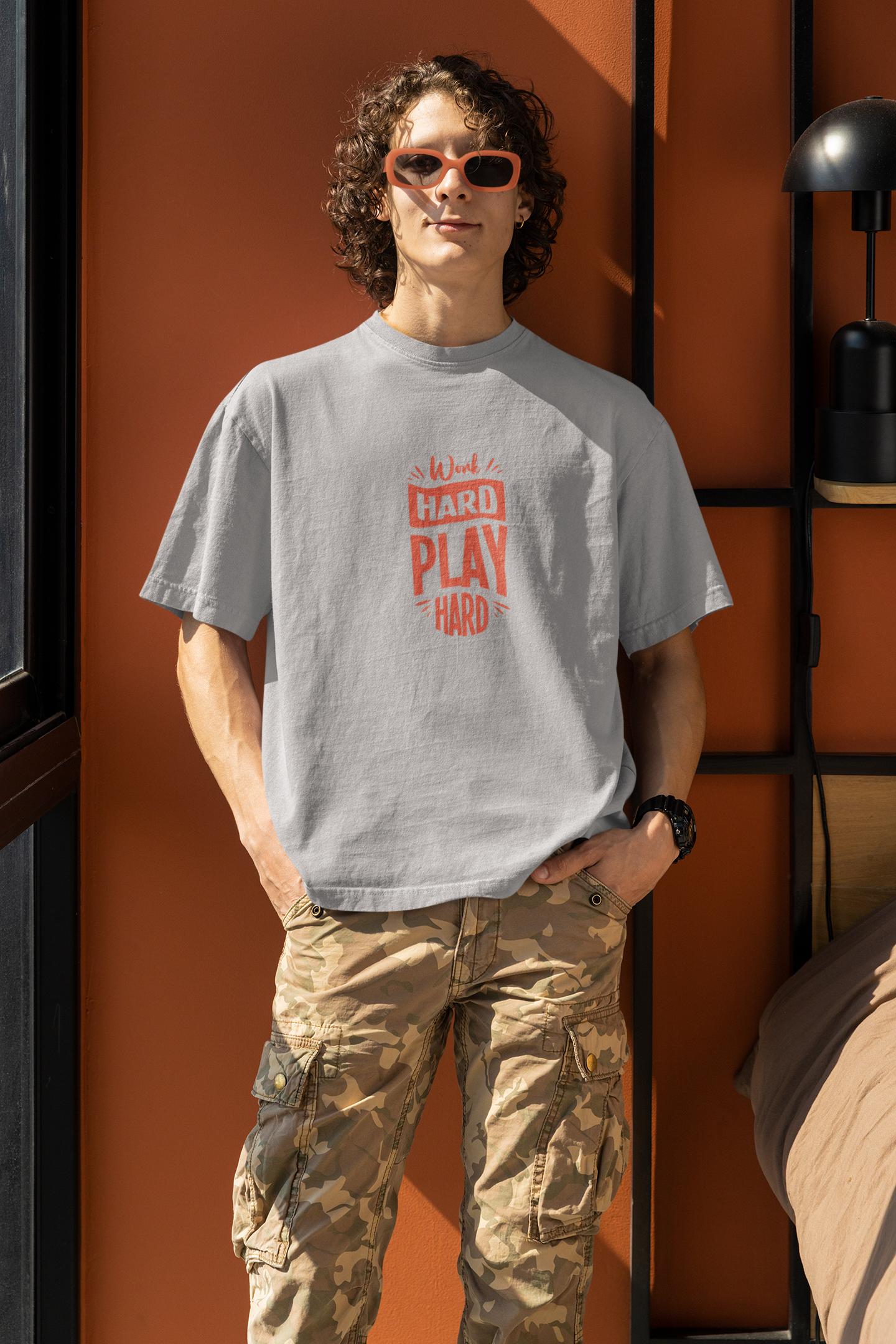 Work Hard Play Hard Oversized T-Shirt