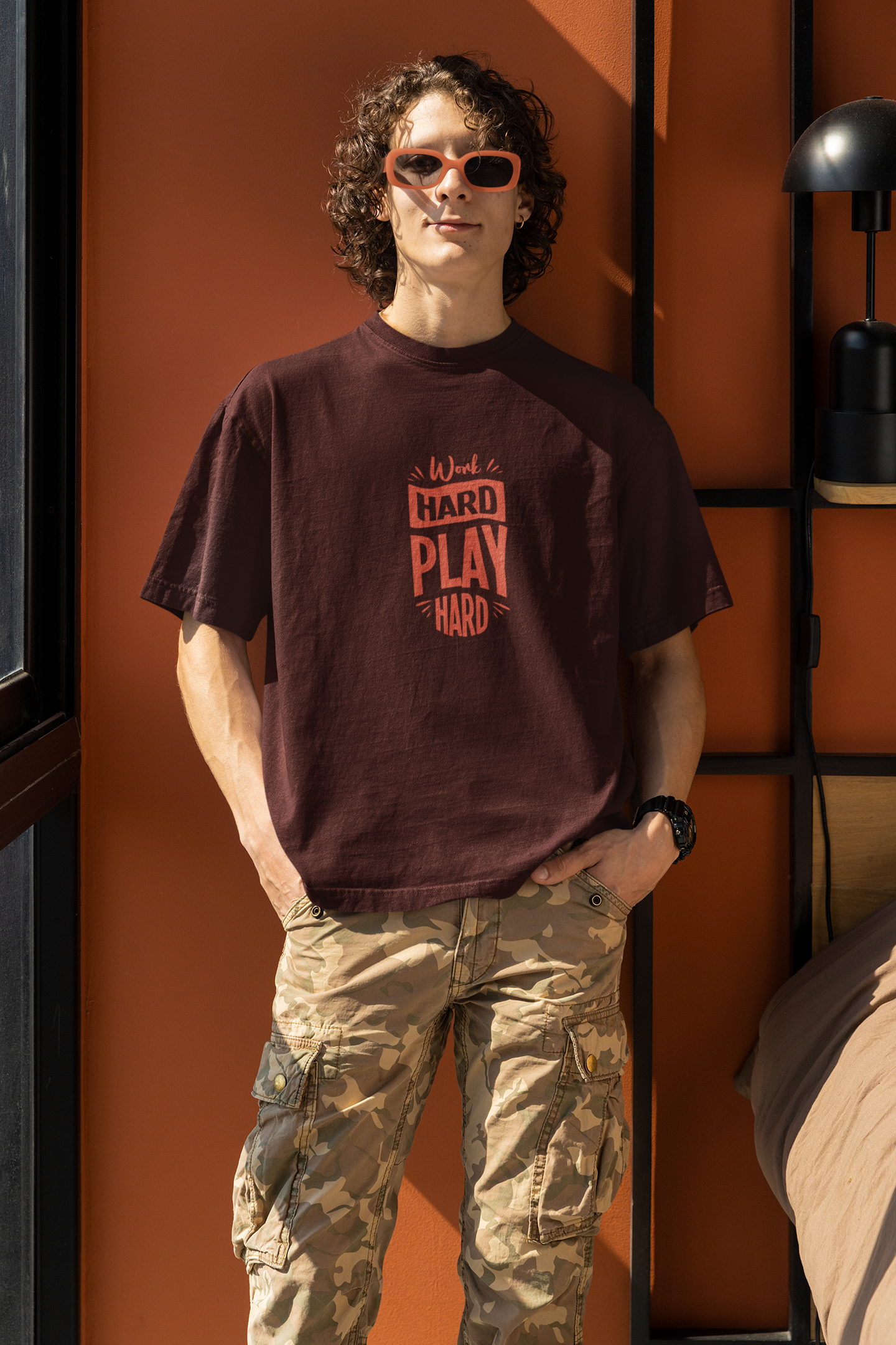Work Hard Play Hard Oversized T-Shirt