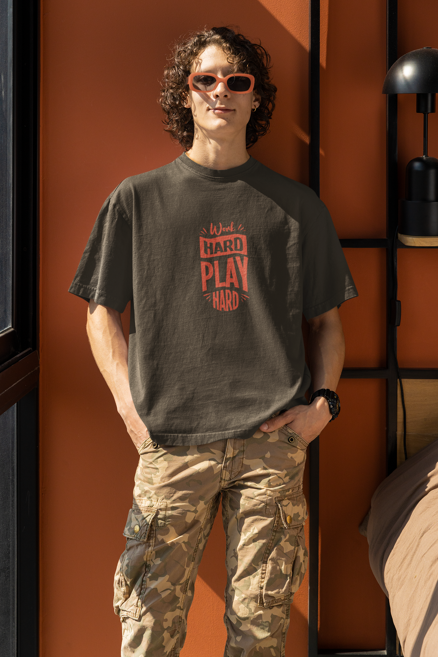 Work Hard Play Hard Oversized T-Shirt