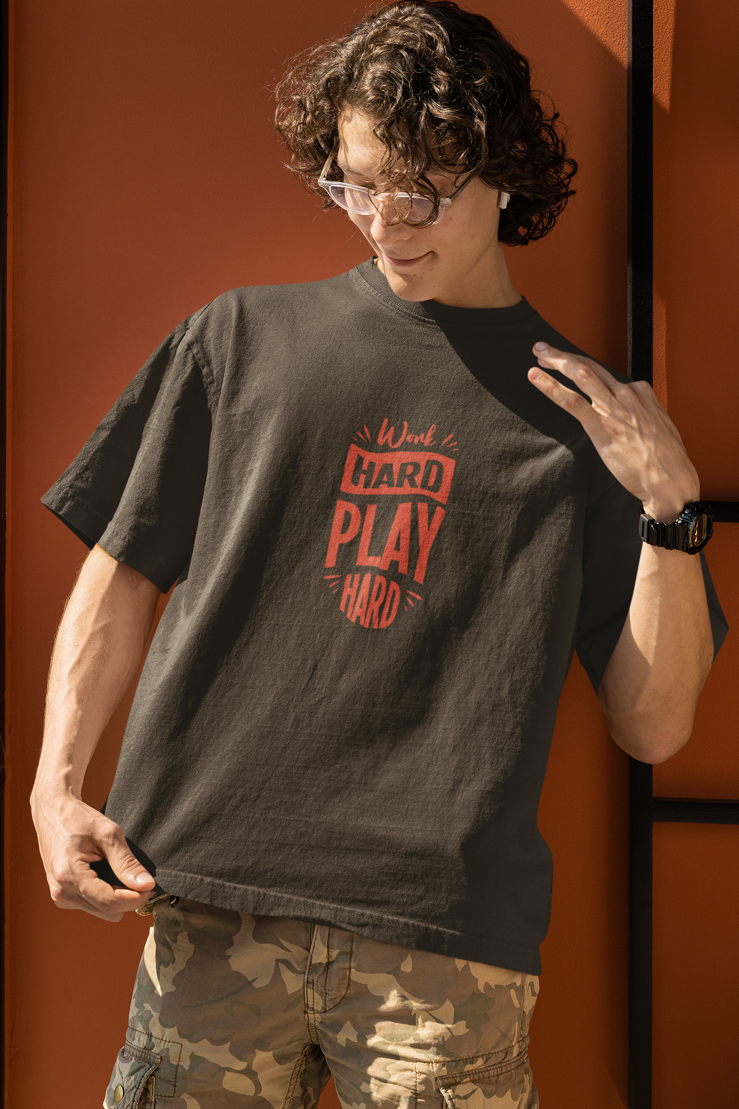 Work Hard Play Hard Oversized T-Shirt