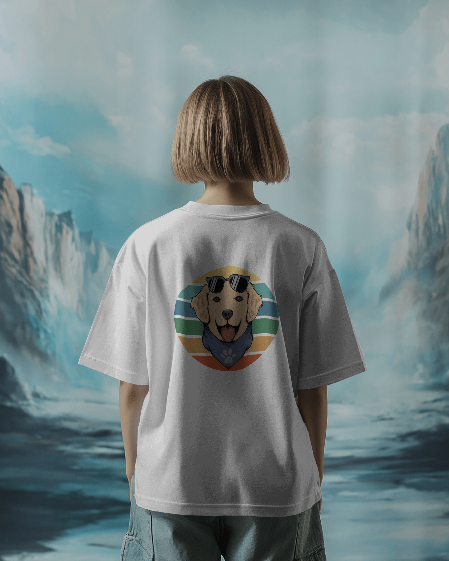 Happy Golden Oversized T-Shirt