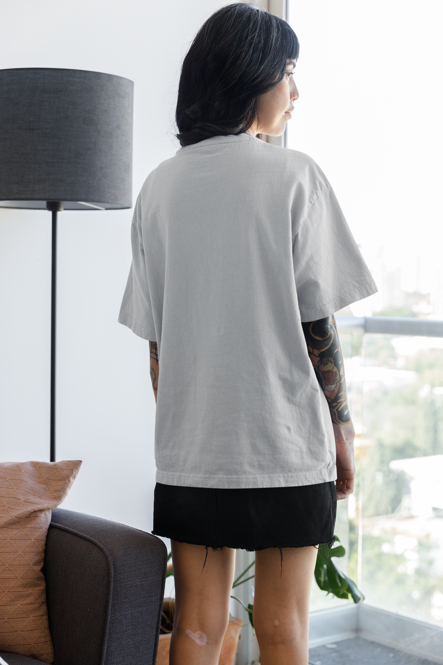 Cat Guitar Oversized T-Shirt