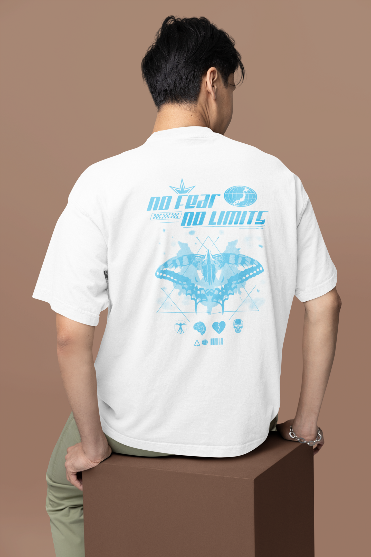 No Fear No Limits Oversized T-Shirt