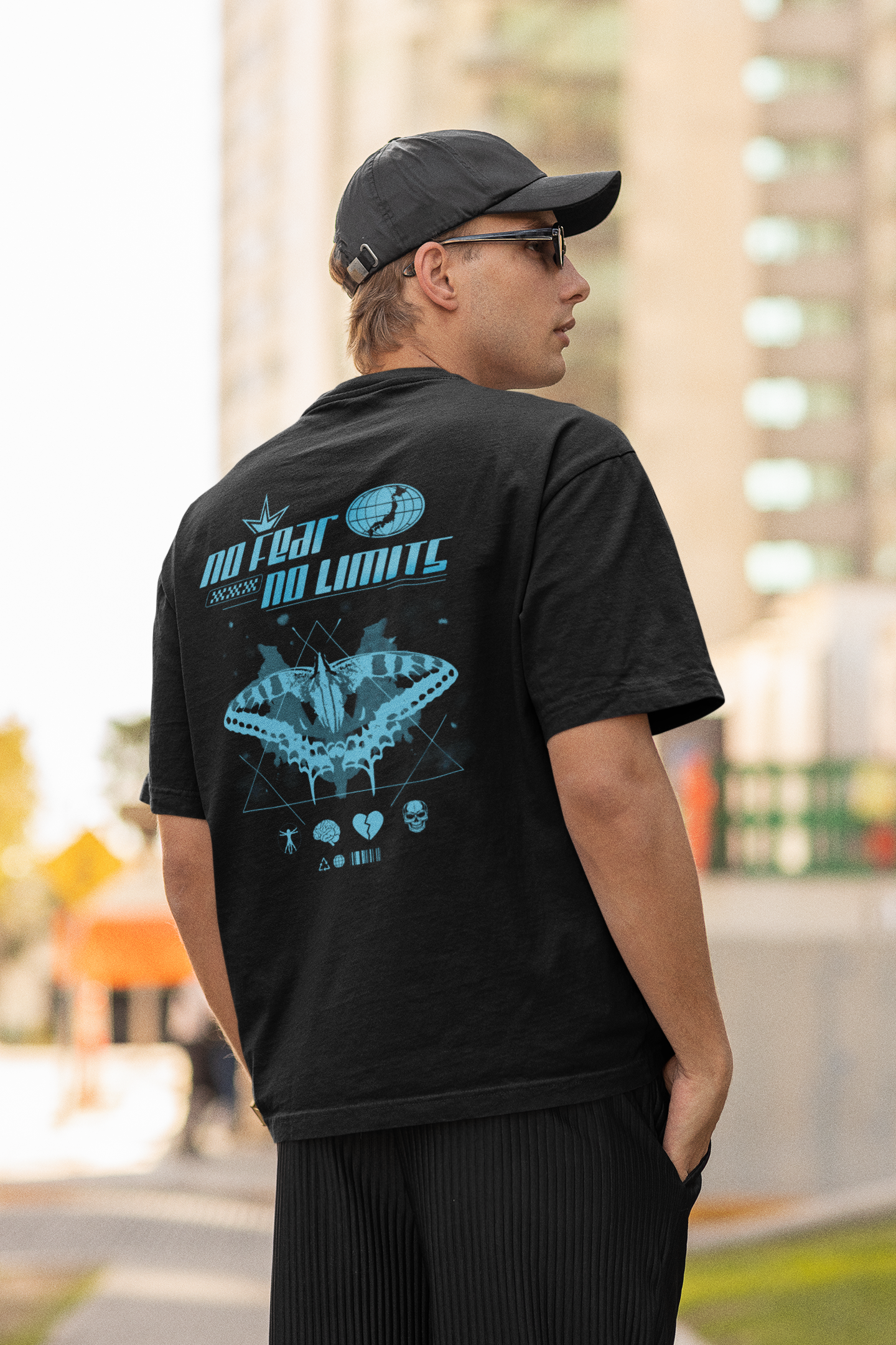 No Fear No Limits Oversized T-Shirt