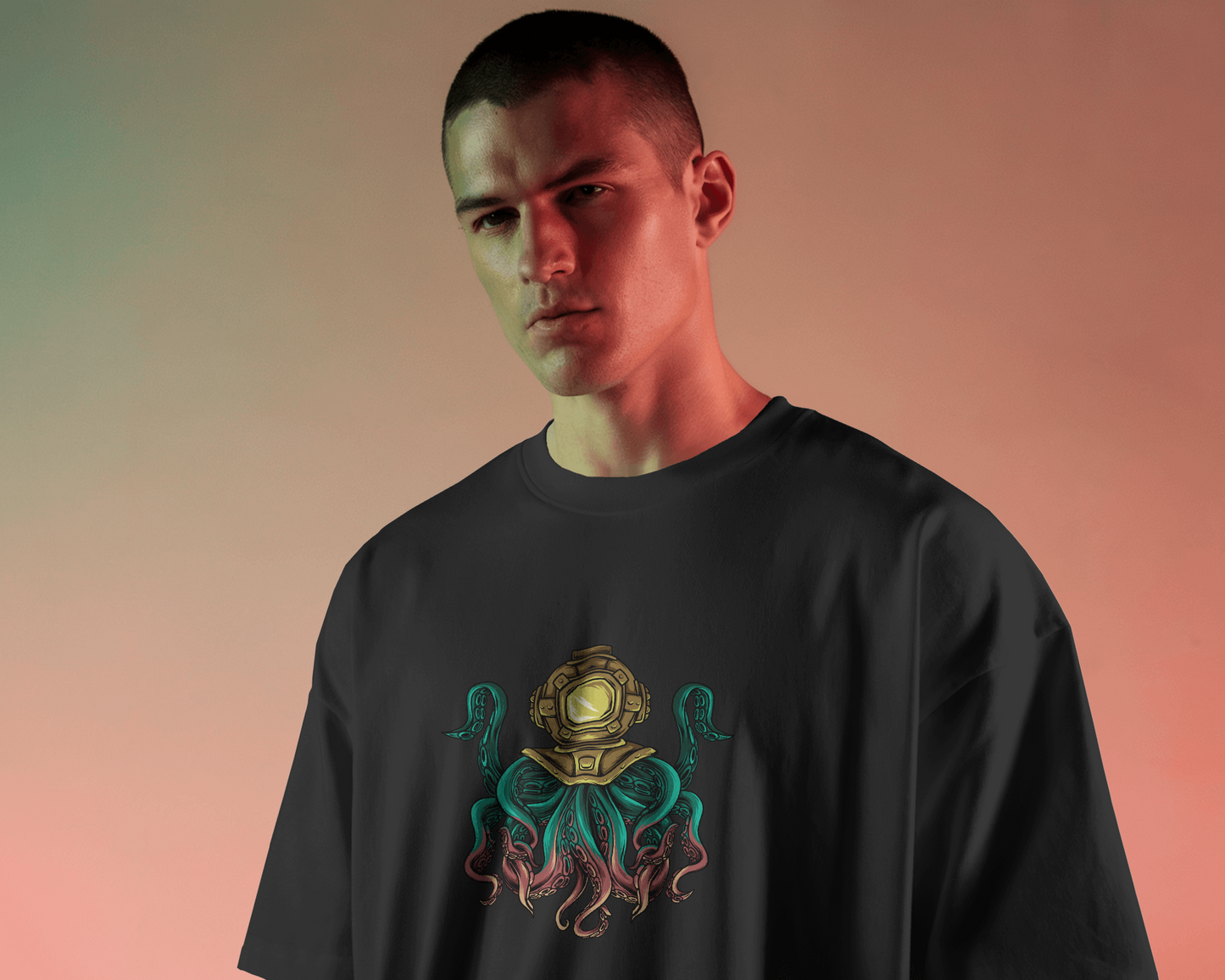 Ocean Monster Oversized T-Shirt - Made Of Style