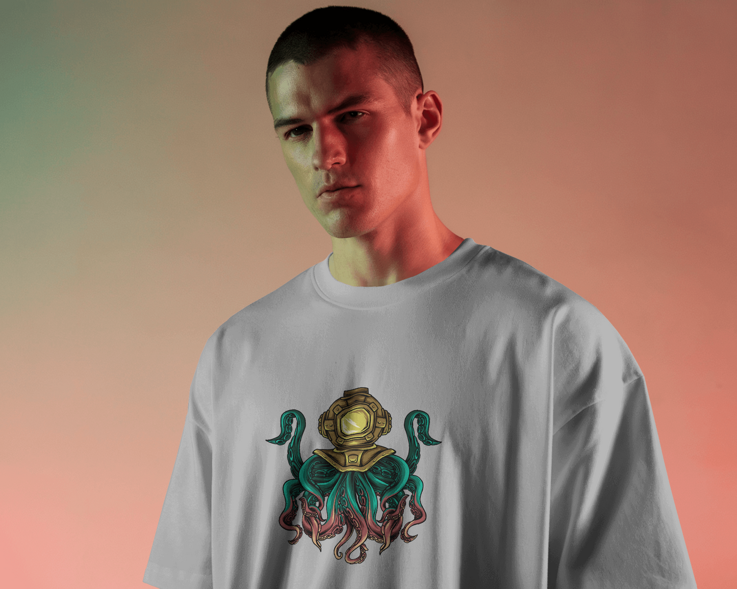 Ocean Monster Oversized T-Shirt - Made Of Style