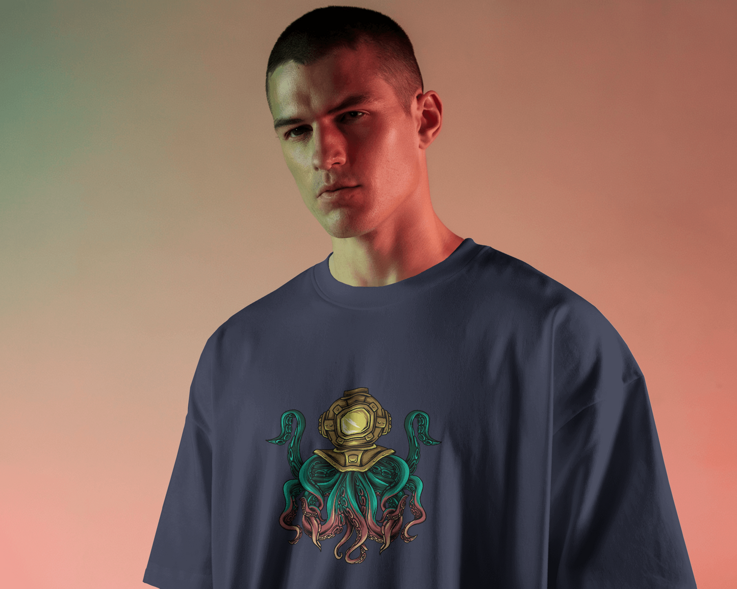 Ocean Monster Oversized T-Shirt - Made Of Style