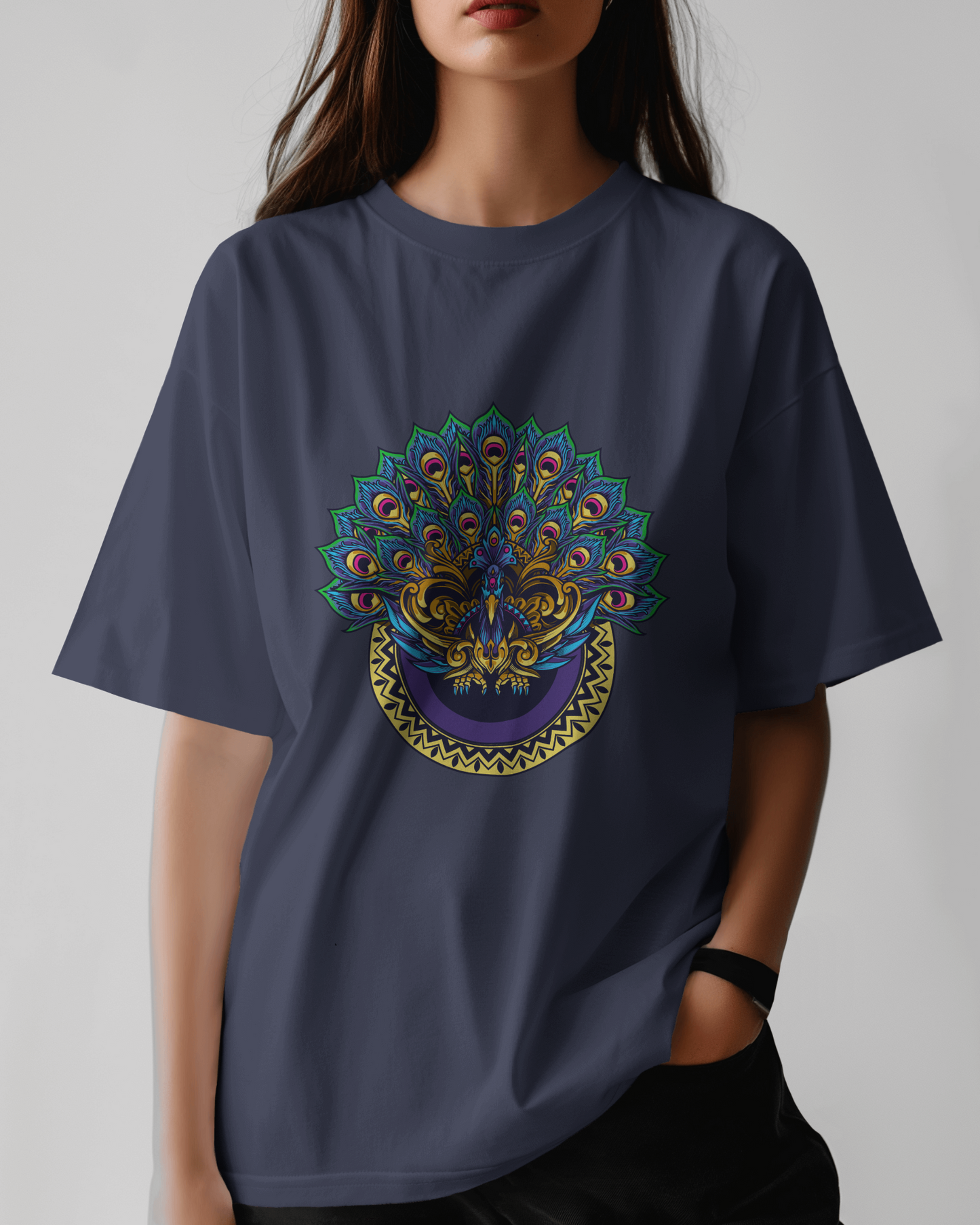 Peacock Oversized T-Shirt
