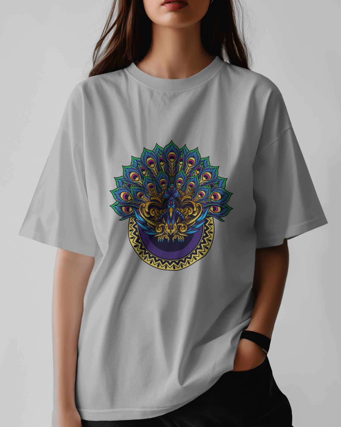 Peacock Oversized T-Shirt