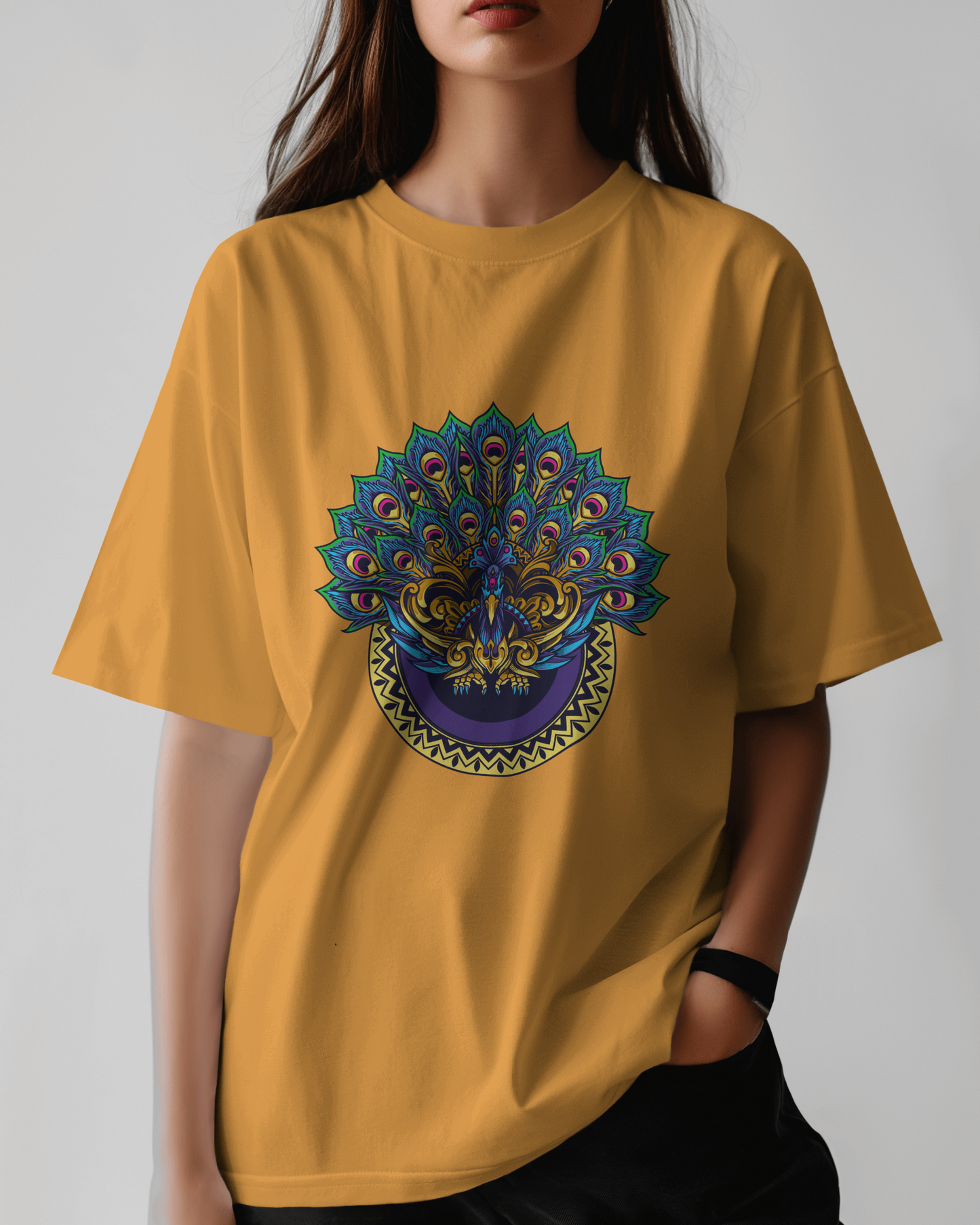 Peacock Oversized T-Shirt - Made Of Style