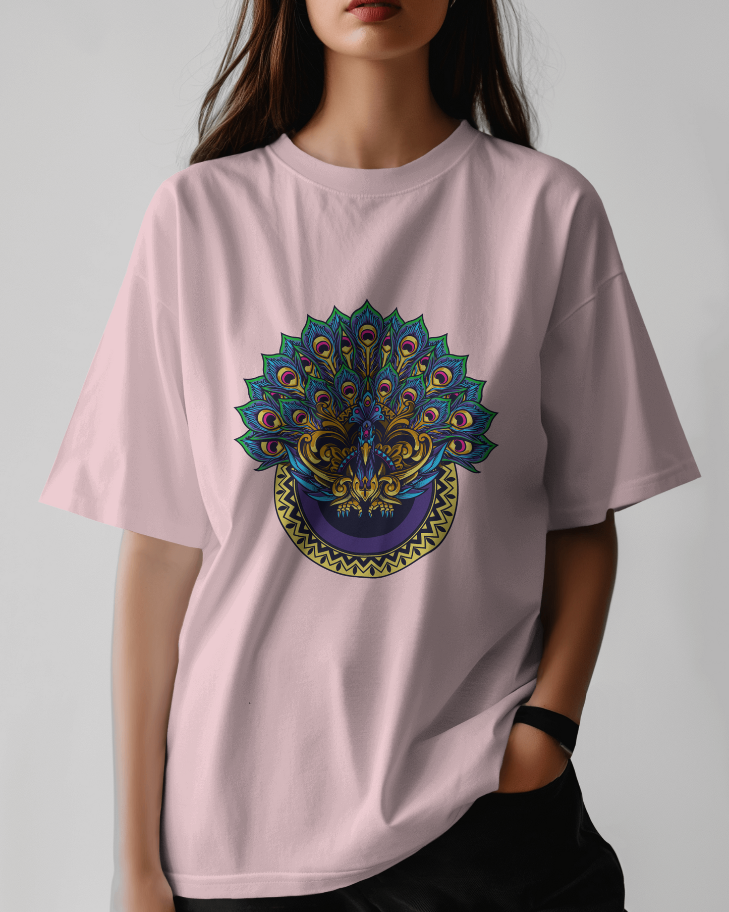 Peacock Oversized T-Shirt - Made Of Style