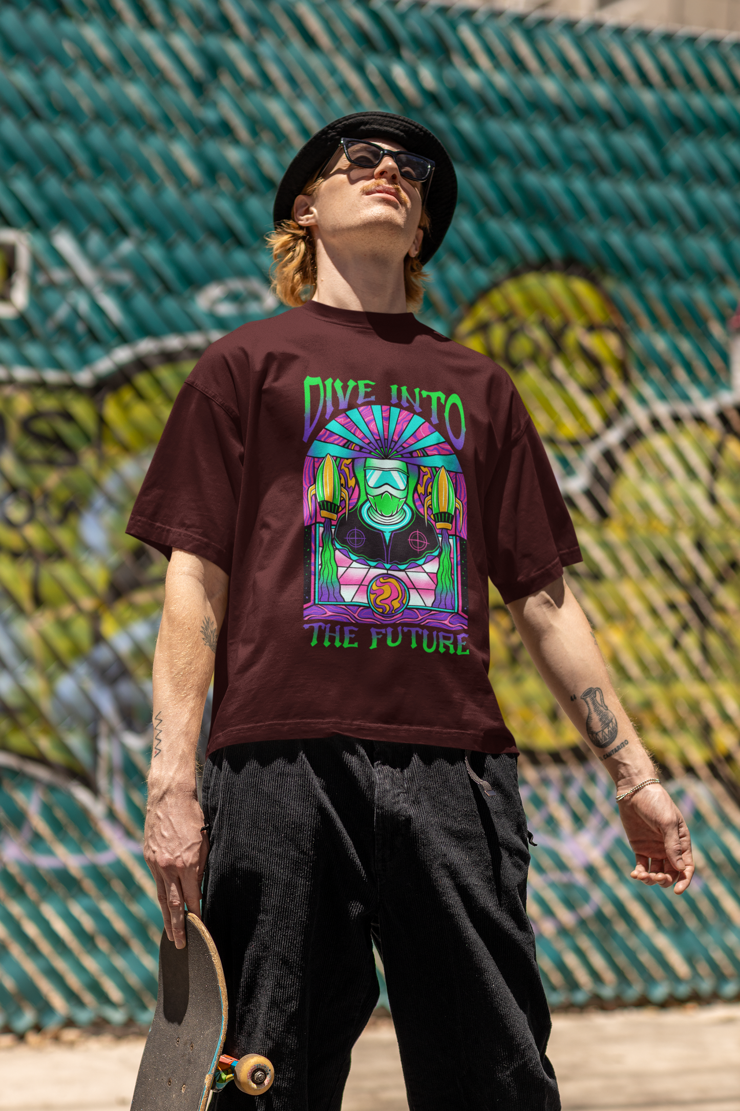 Dive Into The Future Oversized T-Shirt