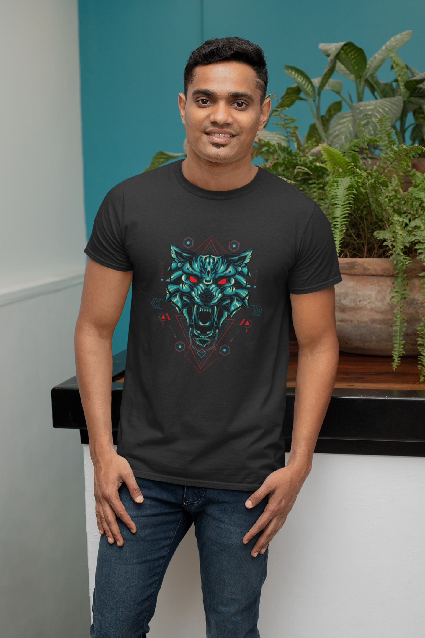Abstract Wolf T-Shirt - Made Of Style