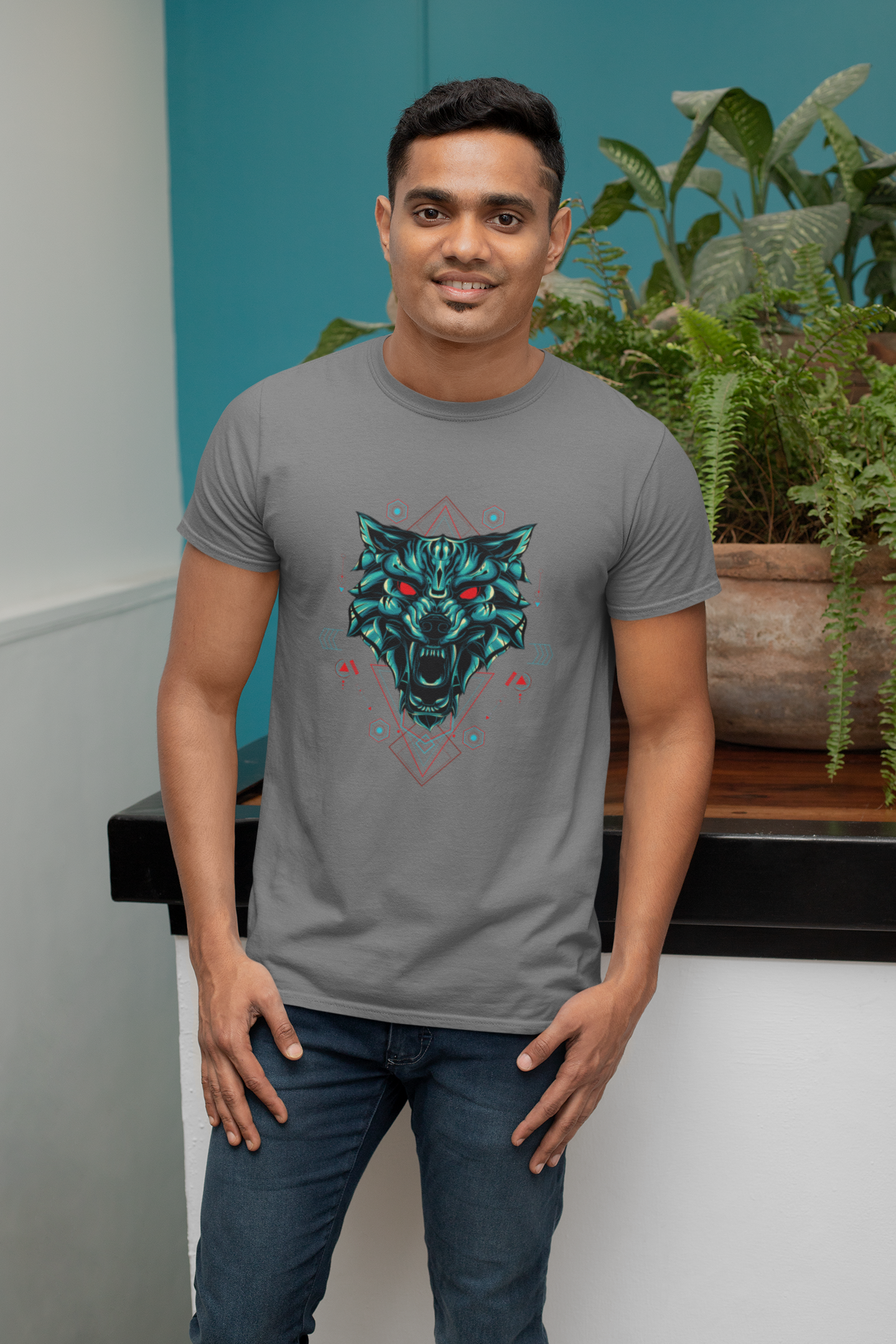 Abstract Wolf T-Shirt - Made Of Style