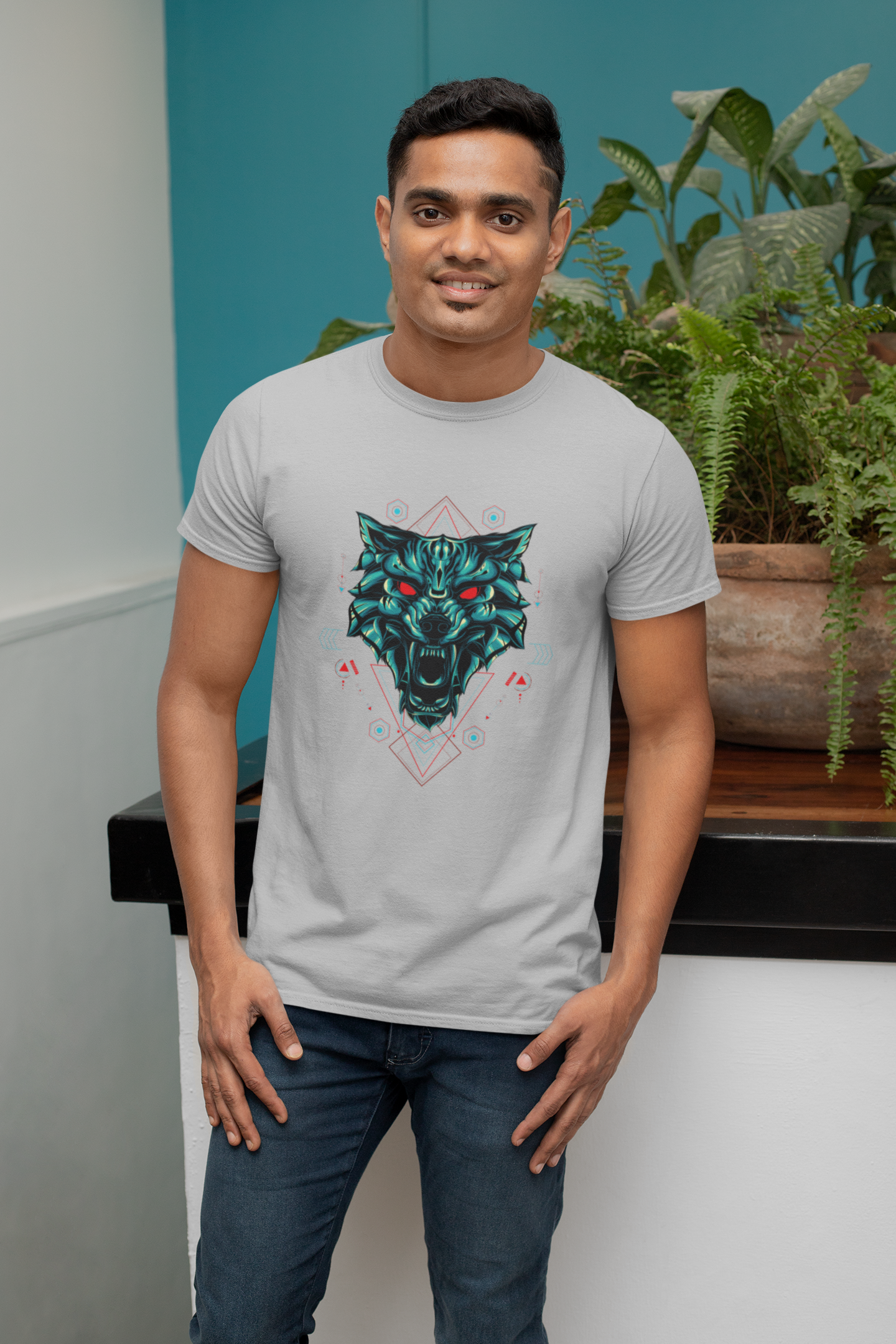 Abstract Wolf T-Shirt - Made Of Style