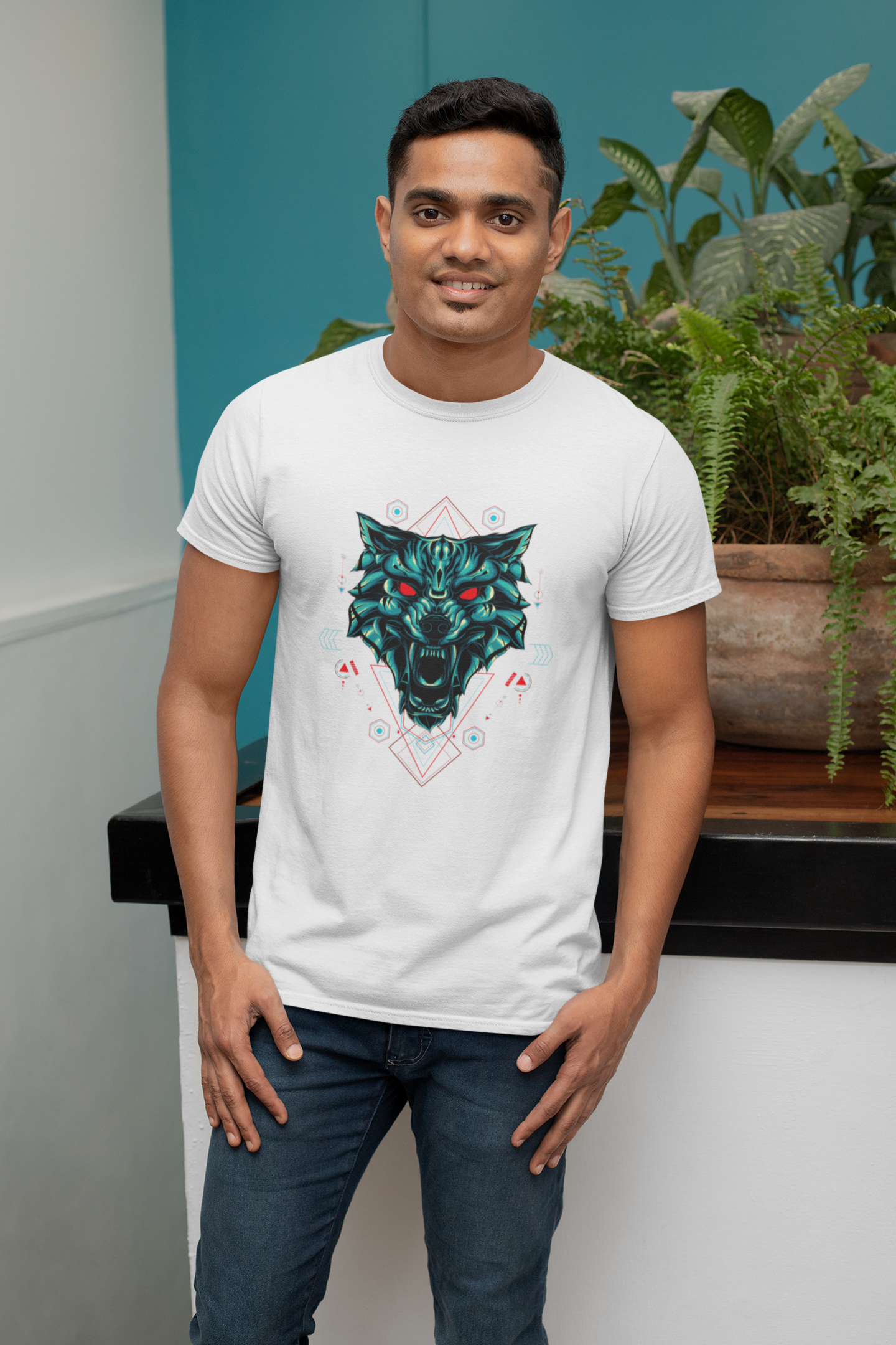 Abstract Wolf T-Shirt - Made Of Style