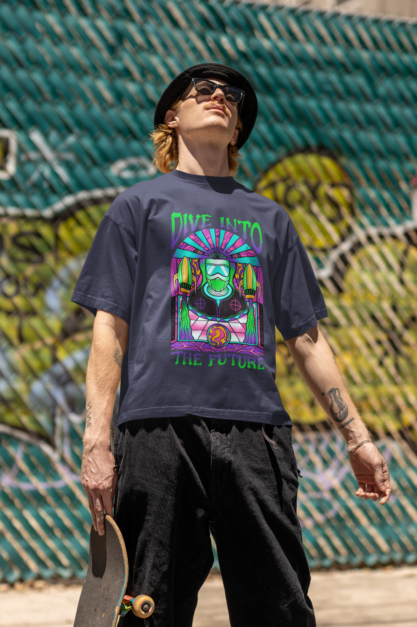Dive Into The Future Oversized T-Shirt