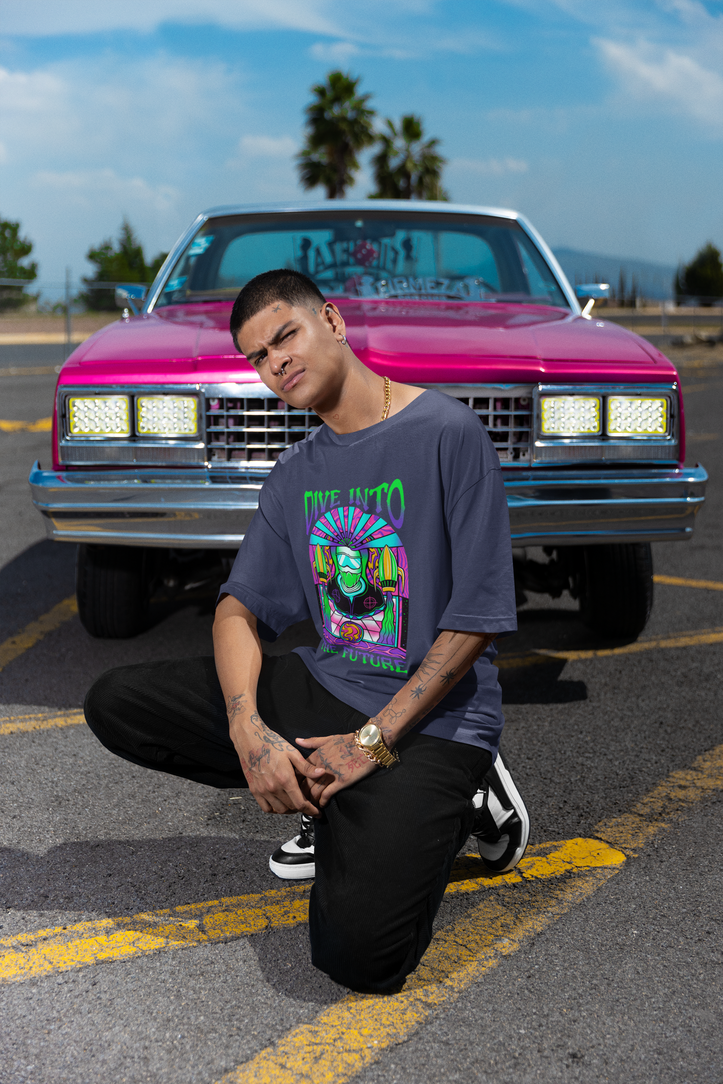 Dive Into The Future Oversized T-Shirt