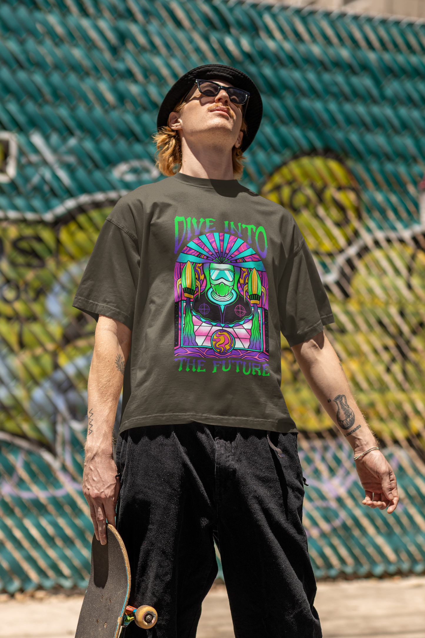Dive Into The Future Oversized T-Shirt