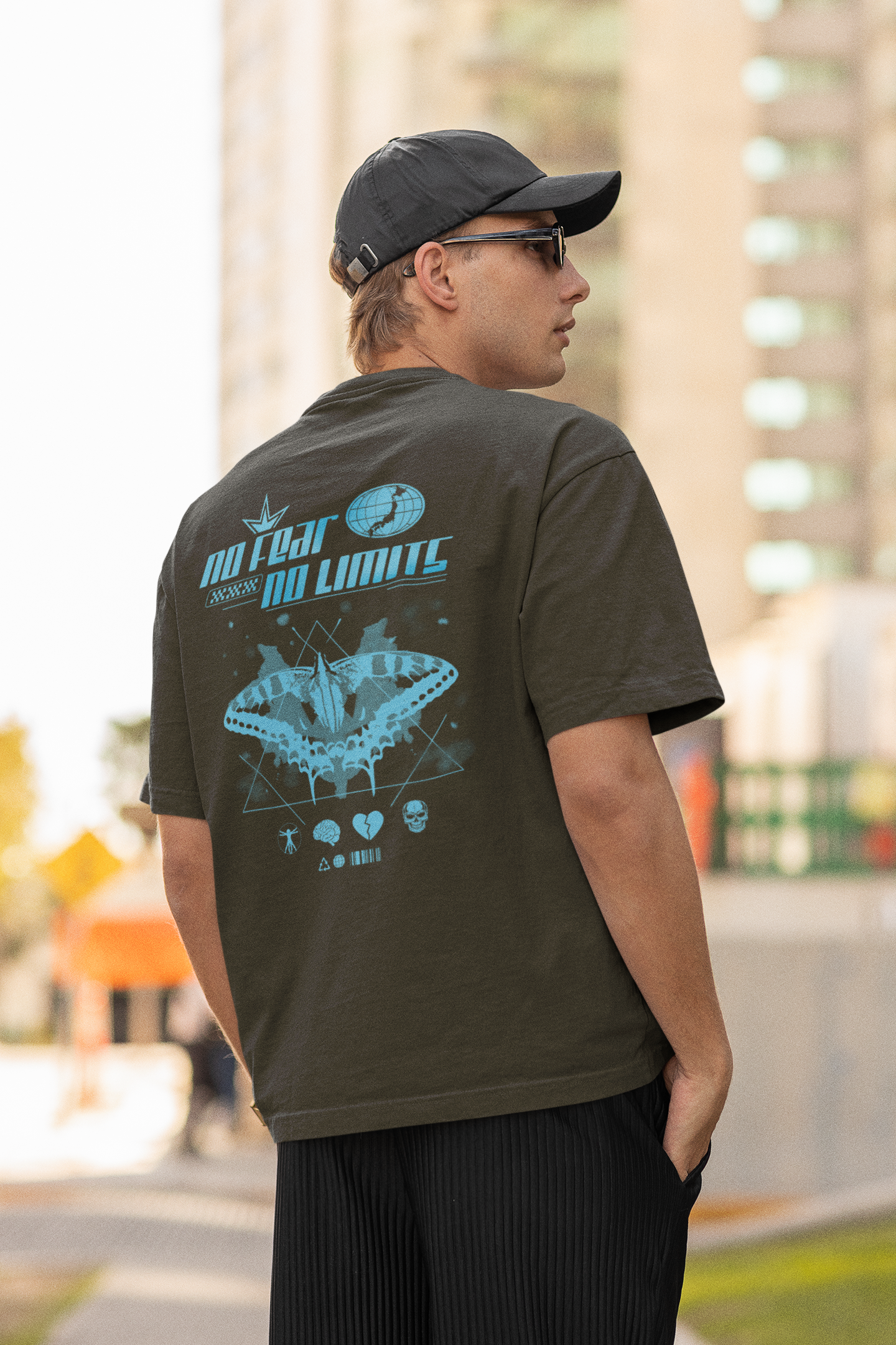 No Fear No Limits Oversized T-Shirt