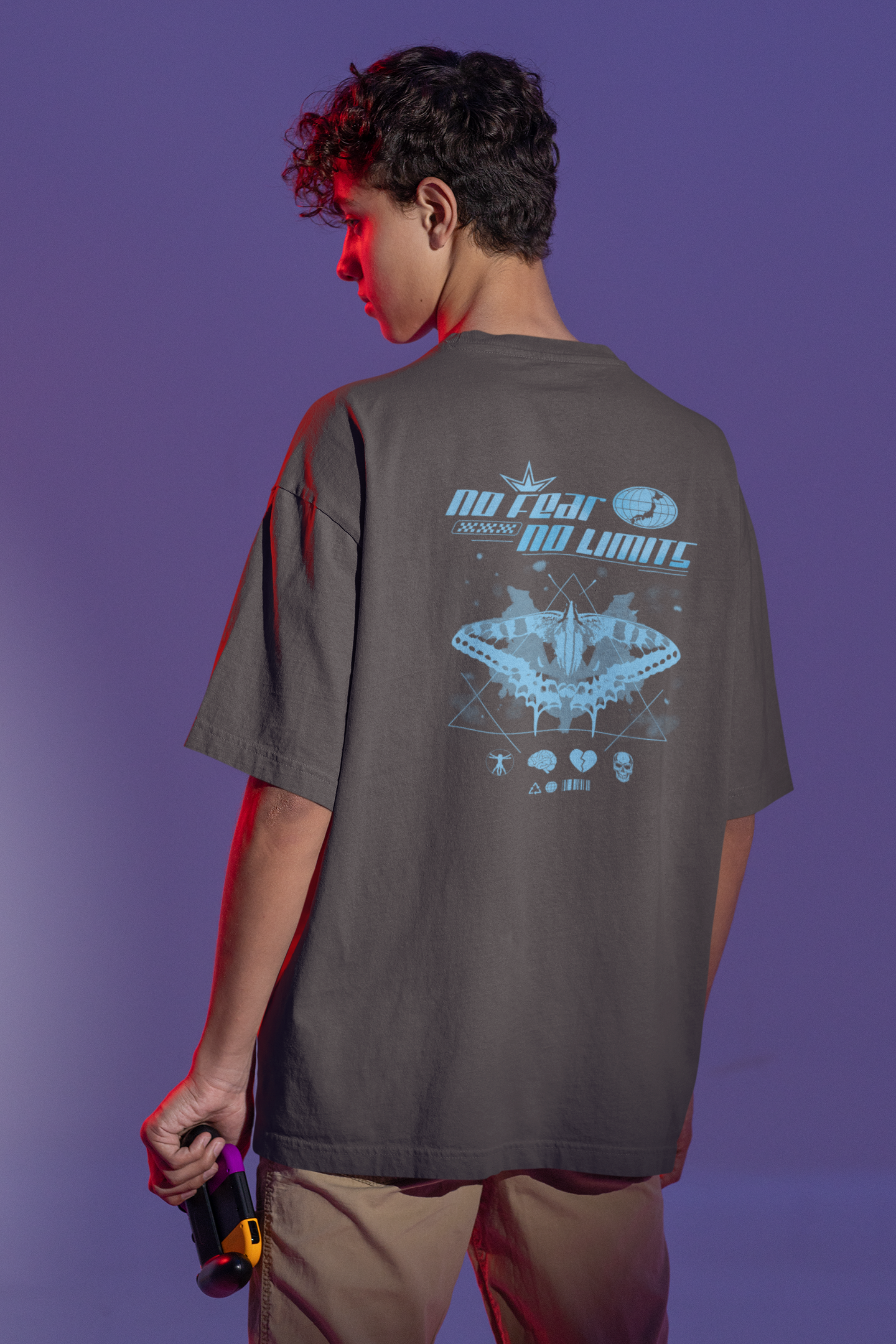 No Fear No Limits Oversized T-Shirt