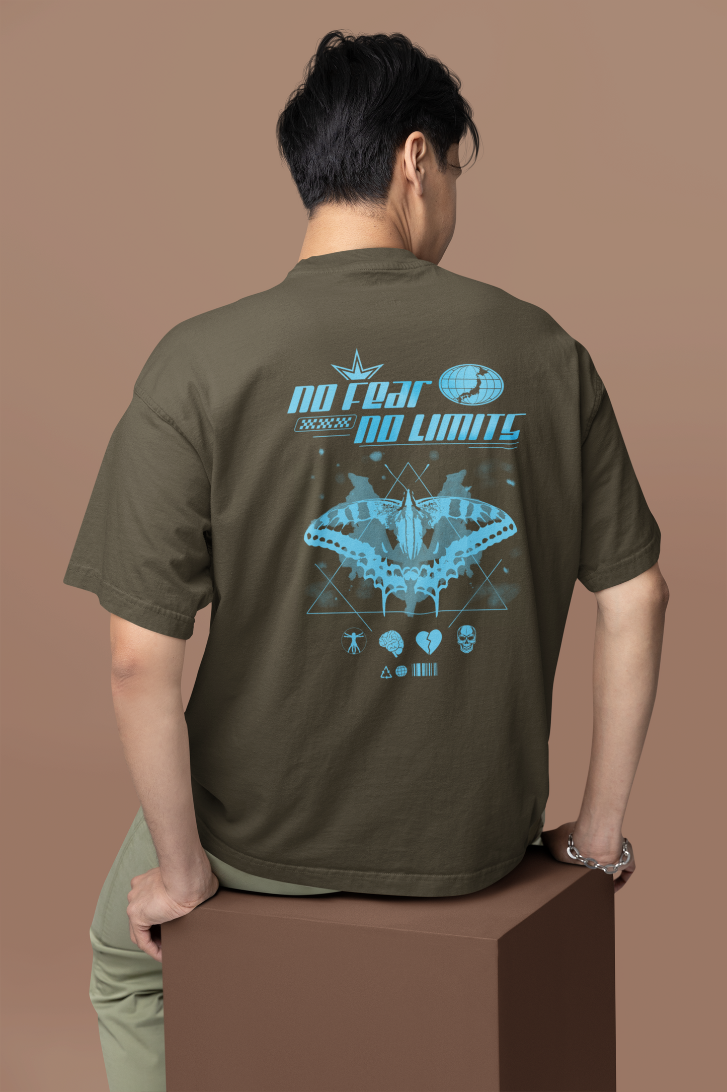 No Fear No Limits Oversized T-Shirt