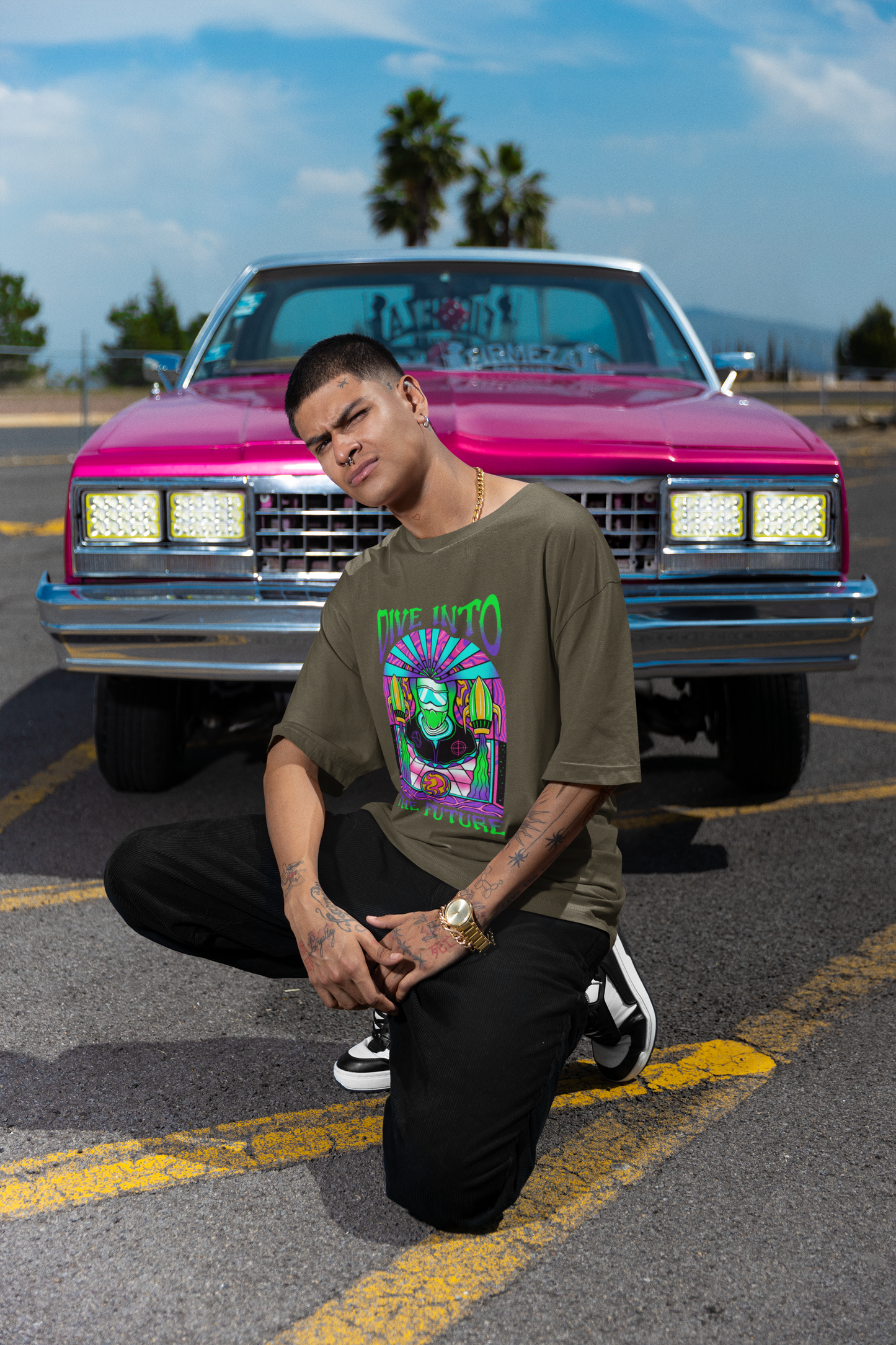 Dive Into The Future Oversized T-Shirt