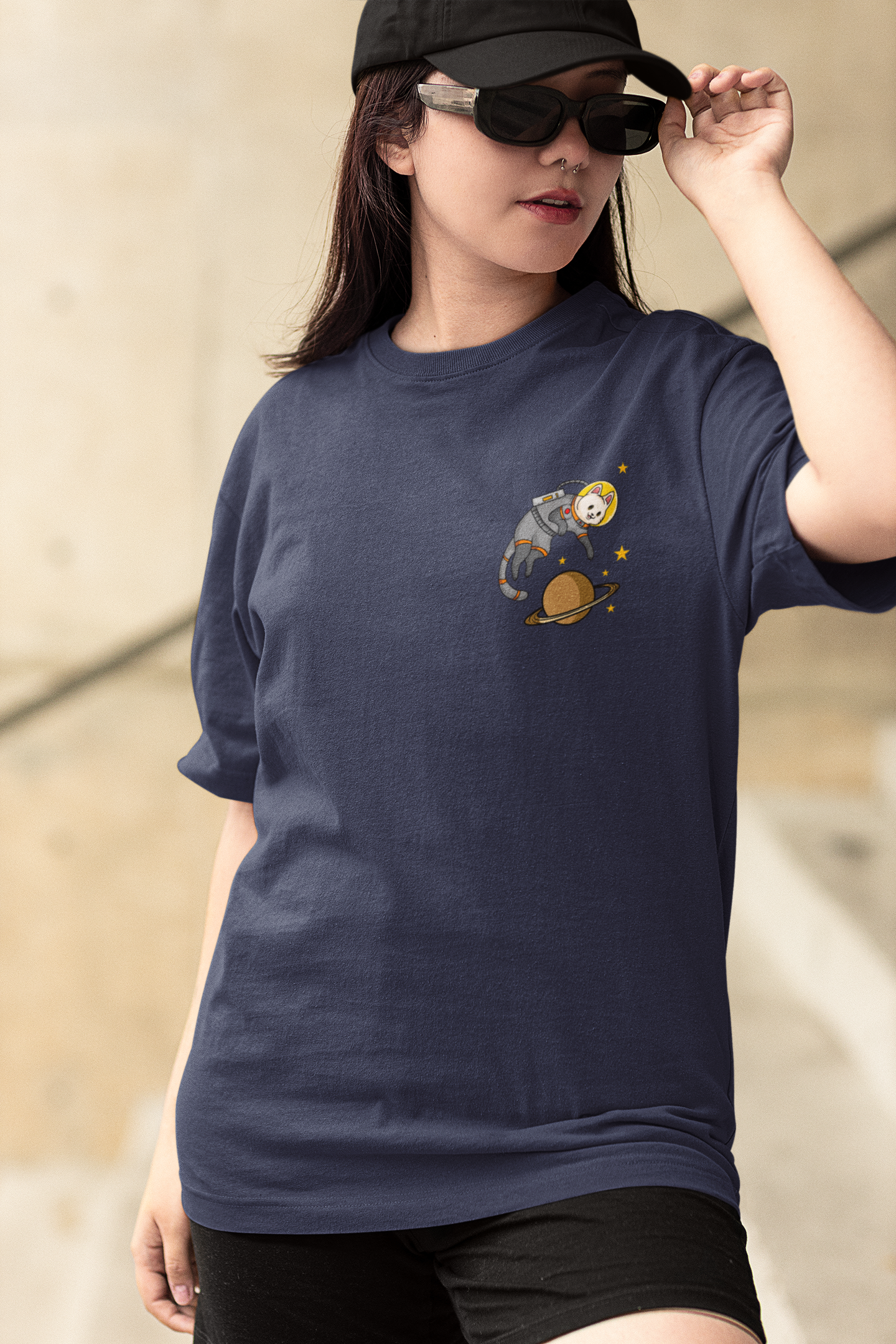 Astro Cat Oversized T-Shirt