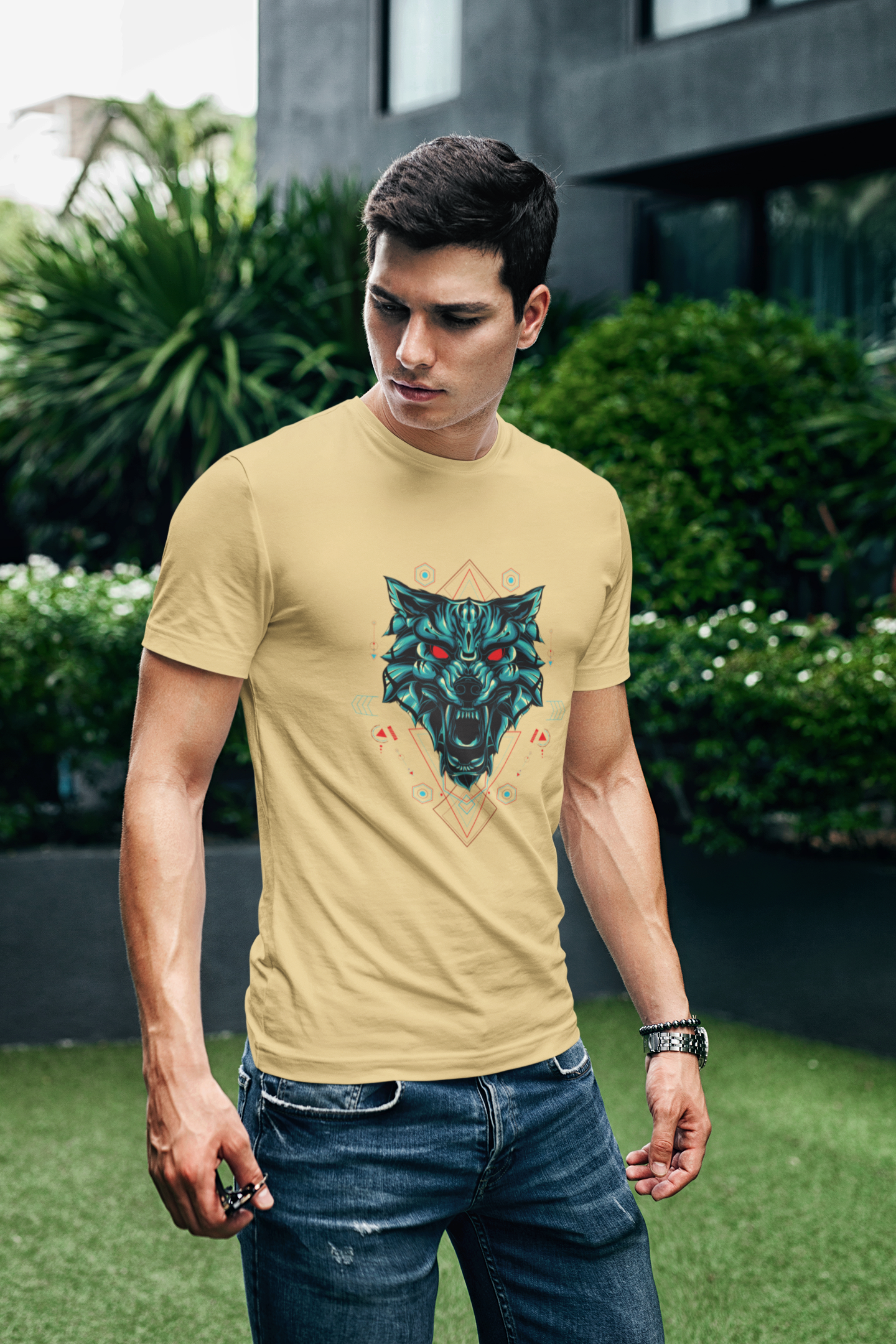 Abstract Wolf T-Shirt - Made Of Style