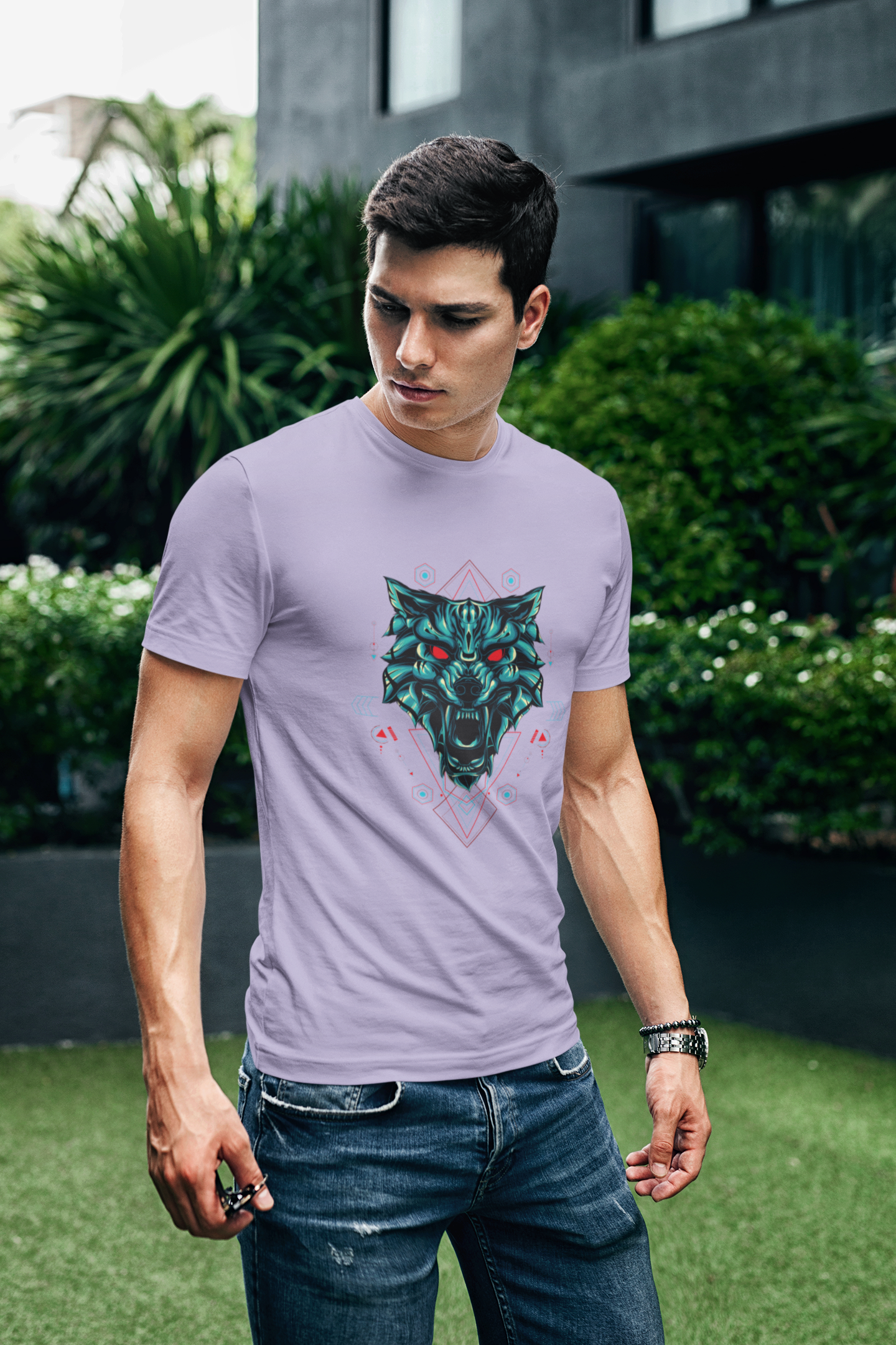 Abstract Wolf T-Shirt - Made Of Style