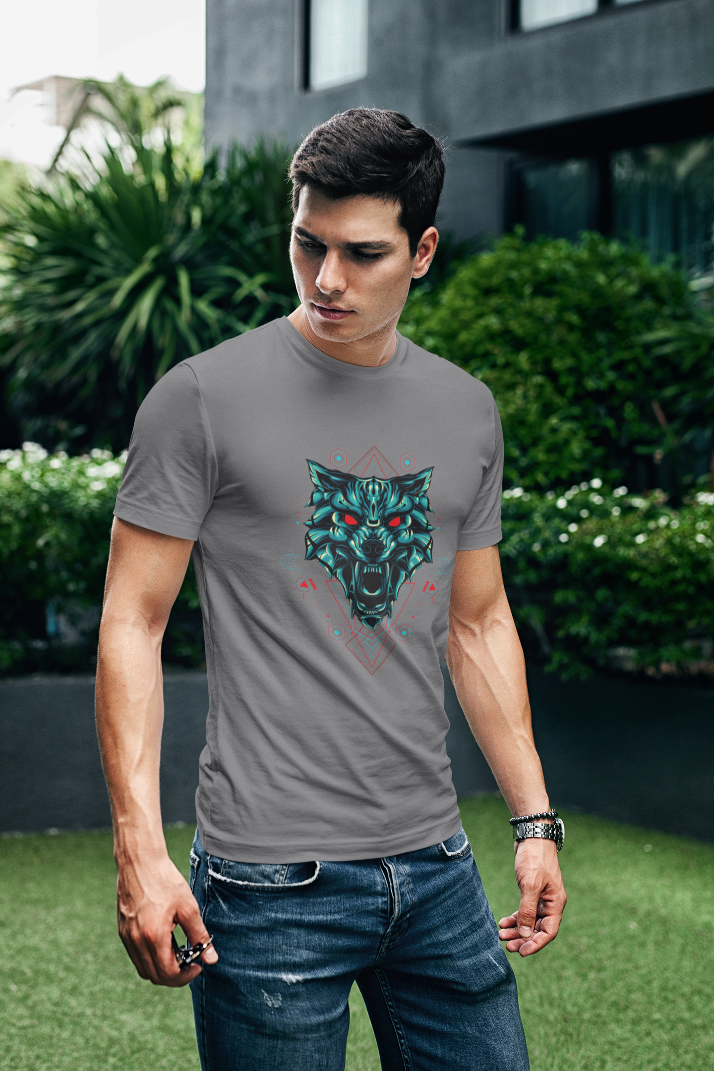 Abstract Wolf T-Shirt