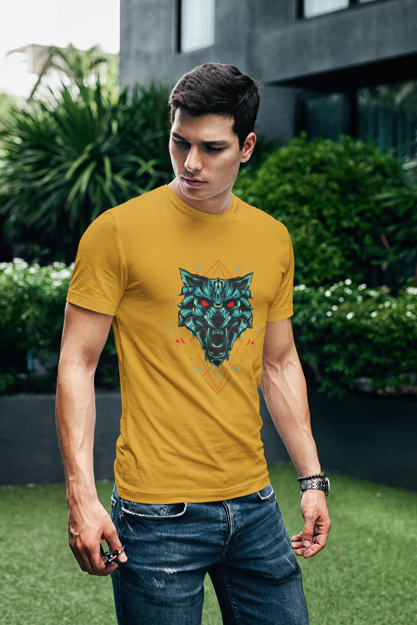 Abstract Wolf T-Shirt