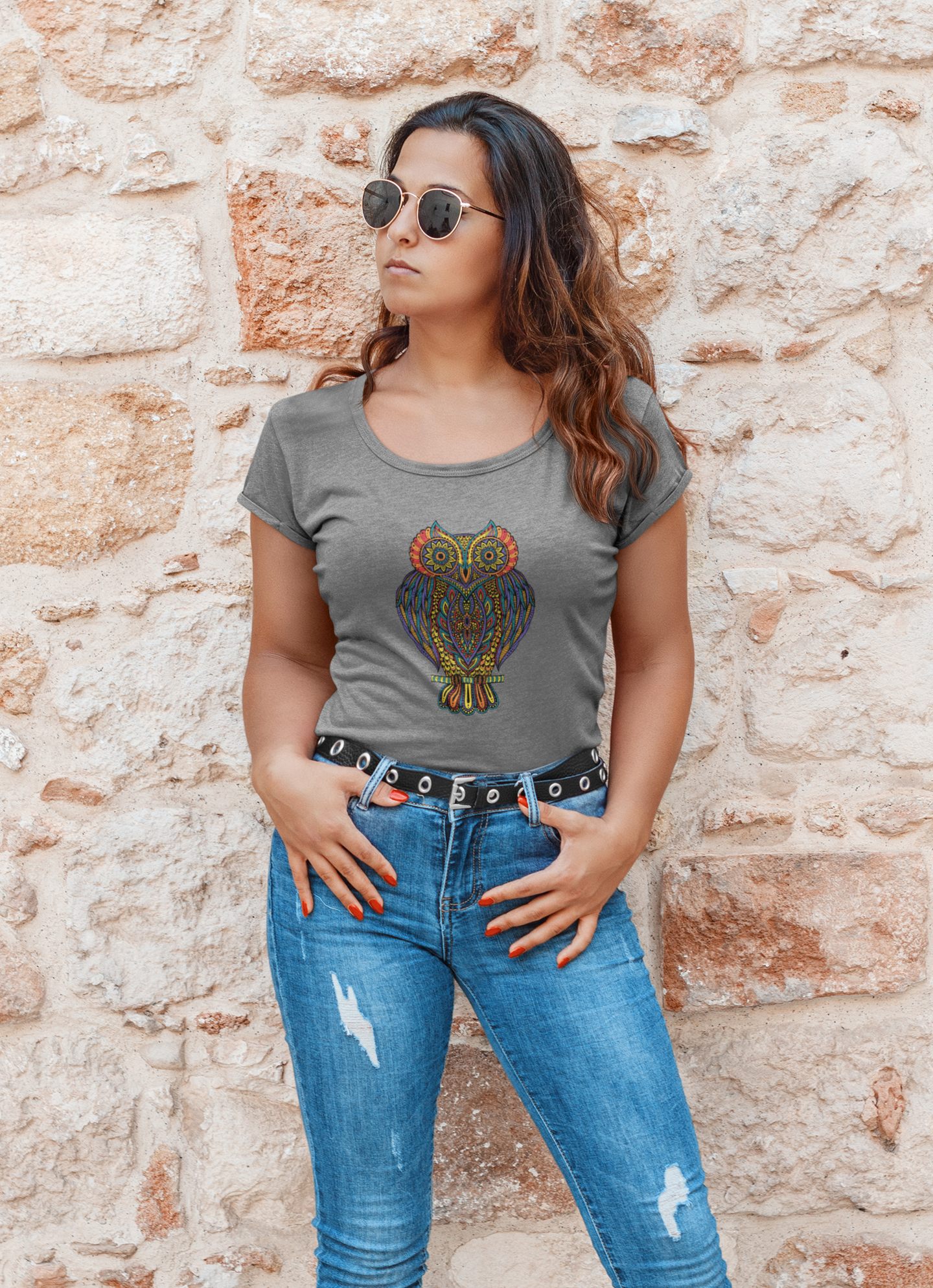 Abstract Owl T-Shirt - Made Of Style