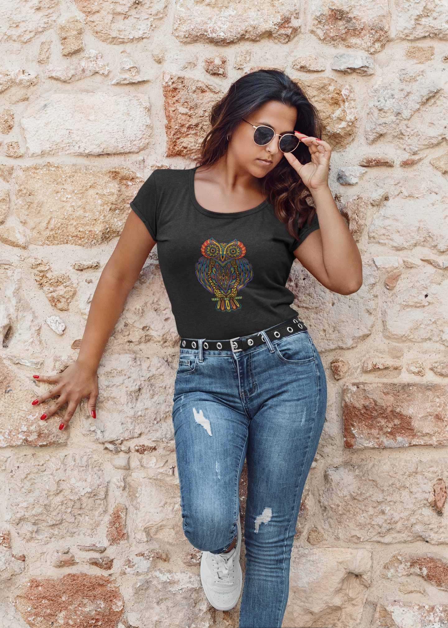 Abstract Owl T-Shirt