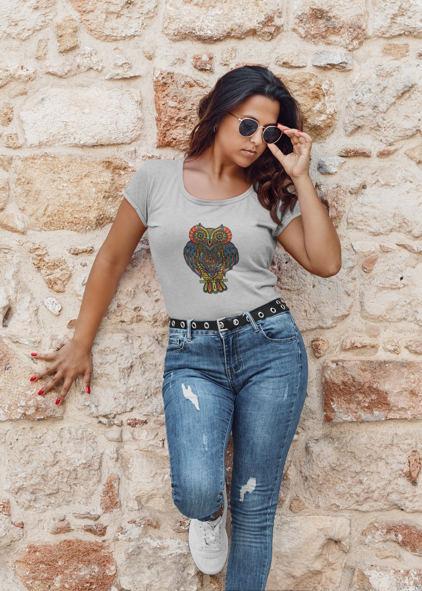 Abstract Owl T-Shirt